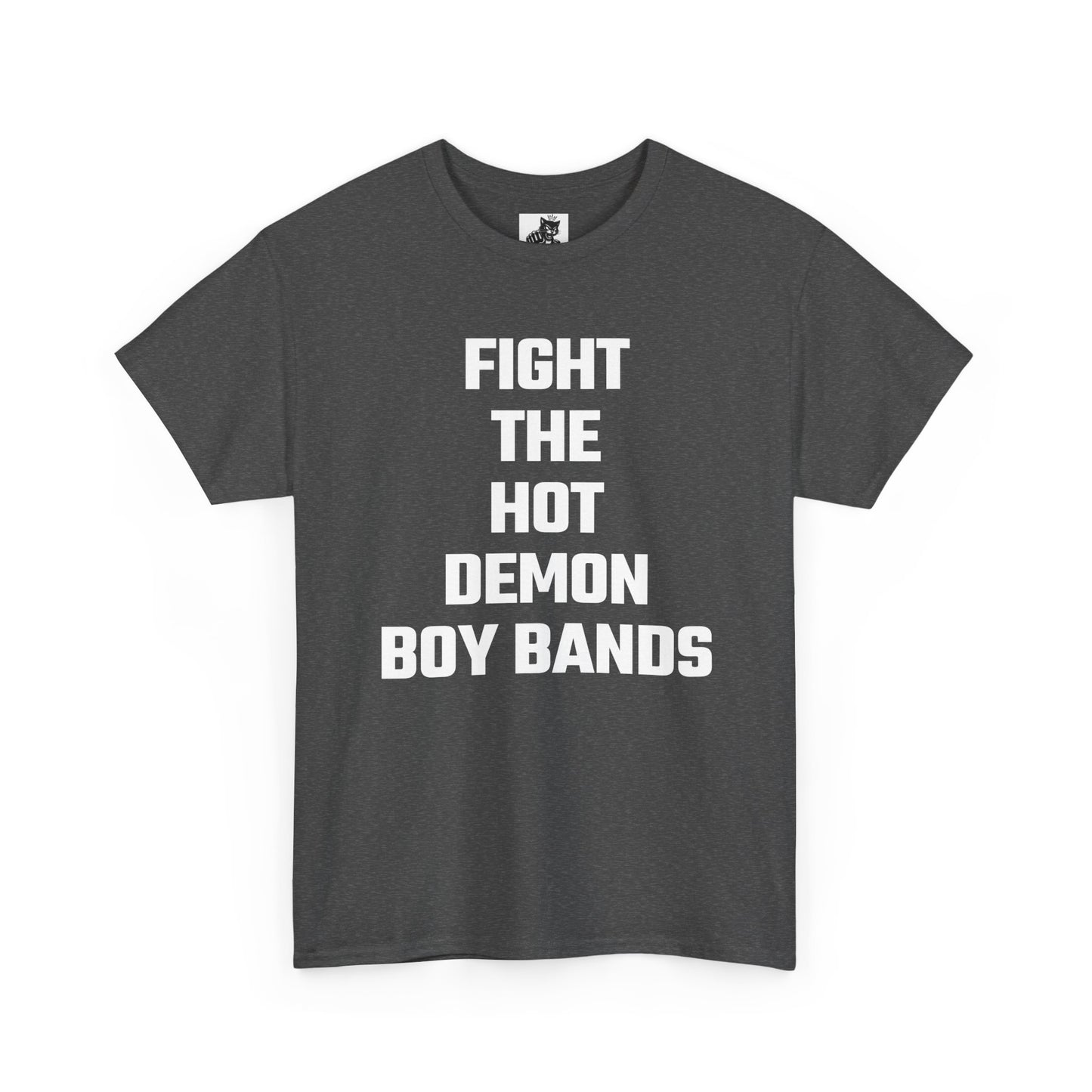 Fight The Hot Demon Boy Bands Graphic Tee - Unisex Cotton T-Shirt