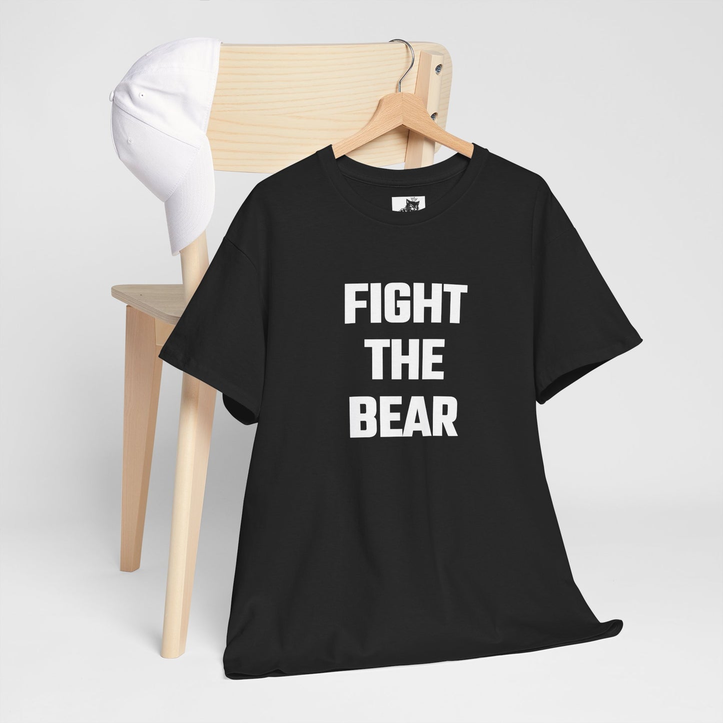 Fight The Bear Graphic Tee - Unisex Cotton T-Shirt