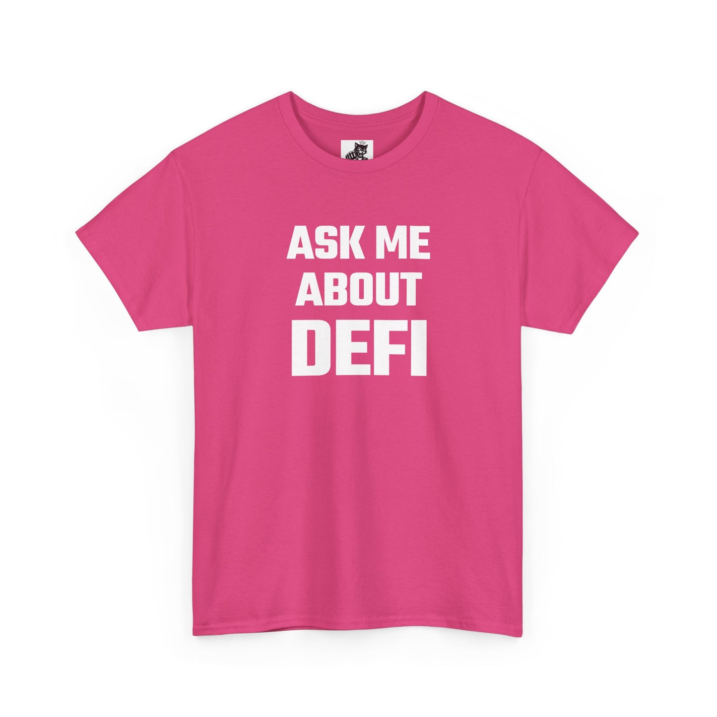 Ask Me About DEFI Graphic Tee - Unisex Cotton T-Shirt