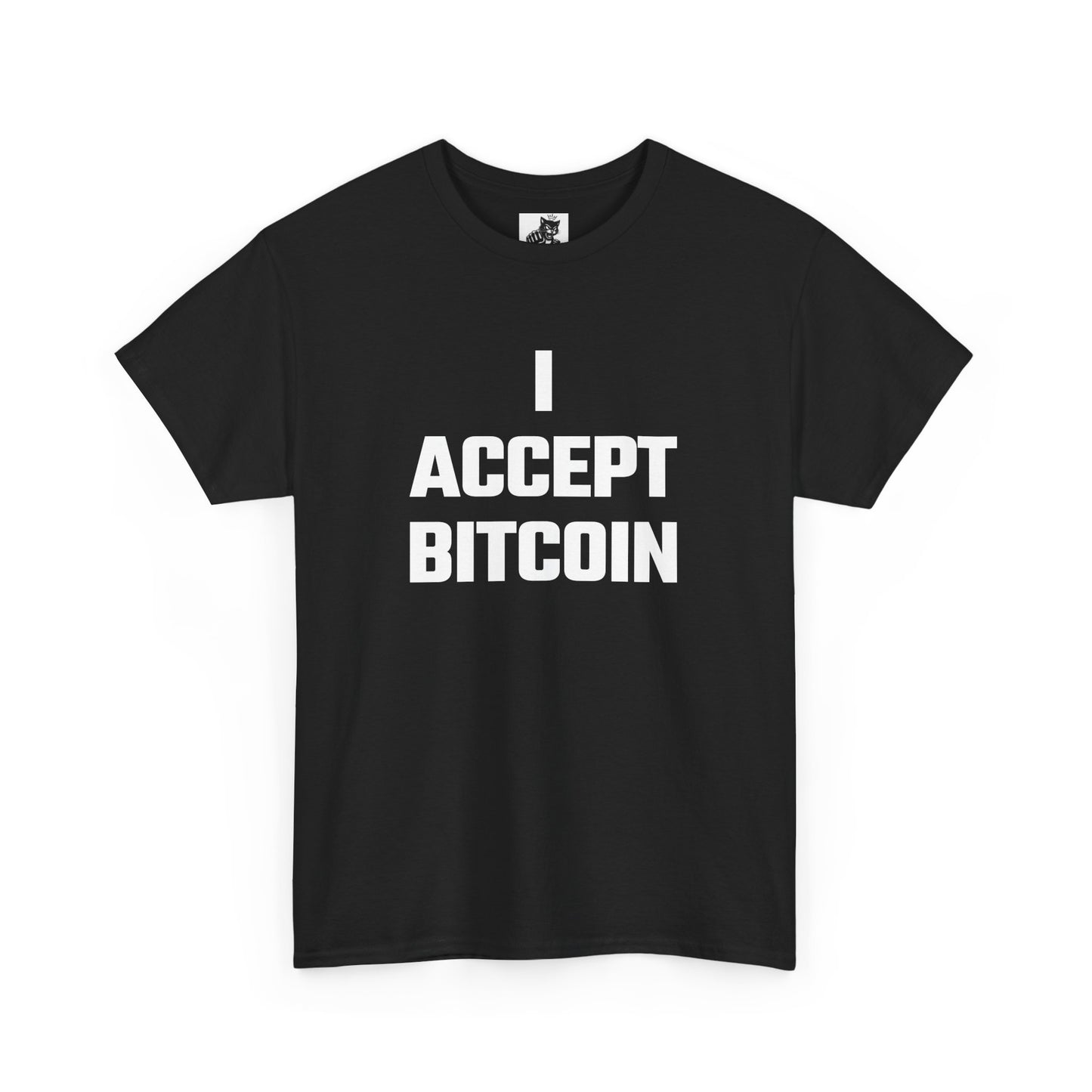 I Accept Bitcoin Graphic Tee - Unisex Cotton T-Shirt