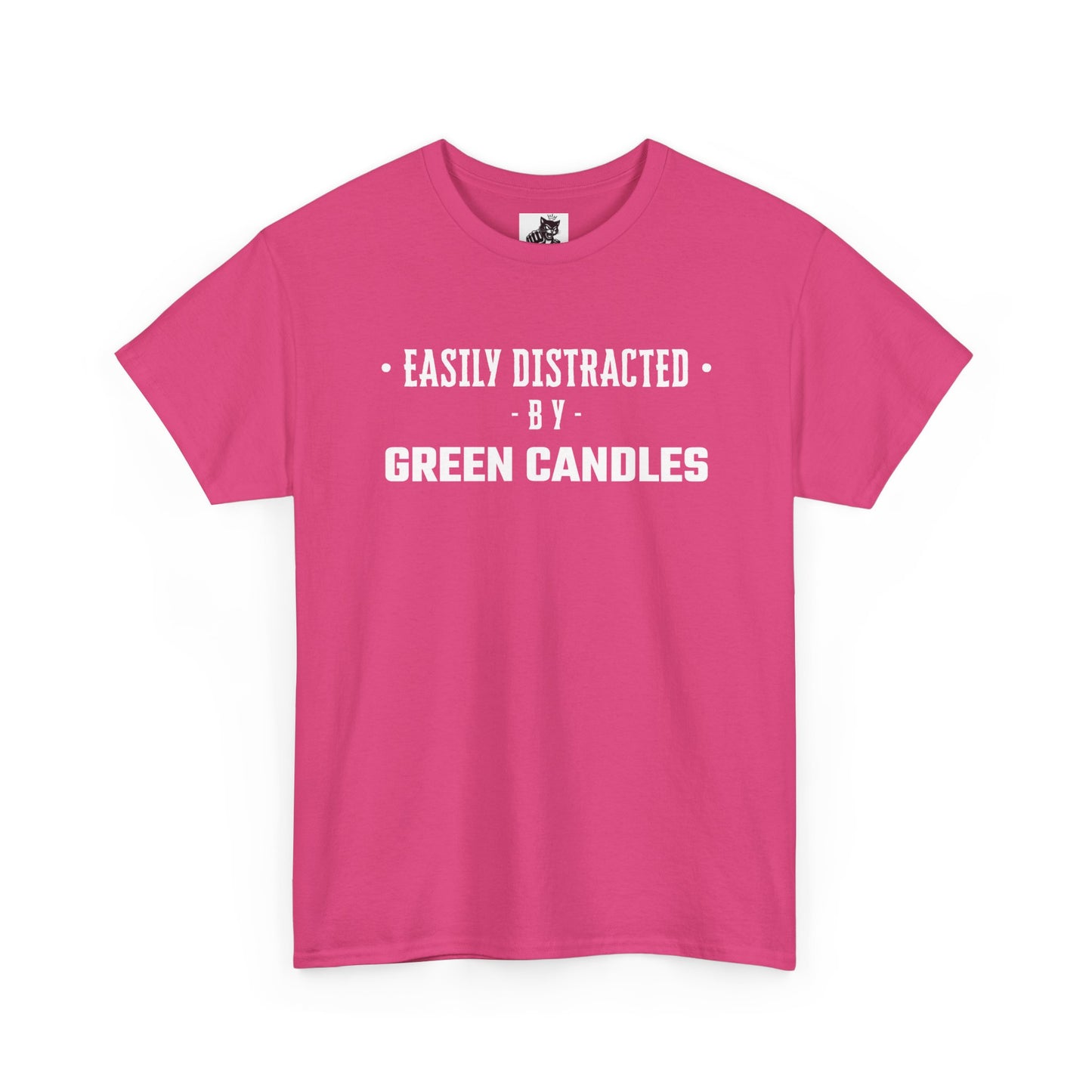 Easily Distracted By Green Candles Graphic Tee - Unisex Cotton T-Shirt