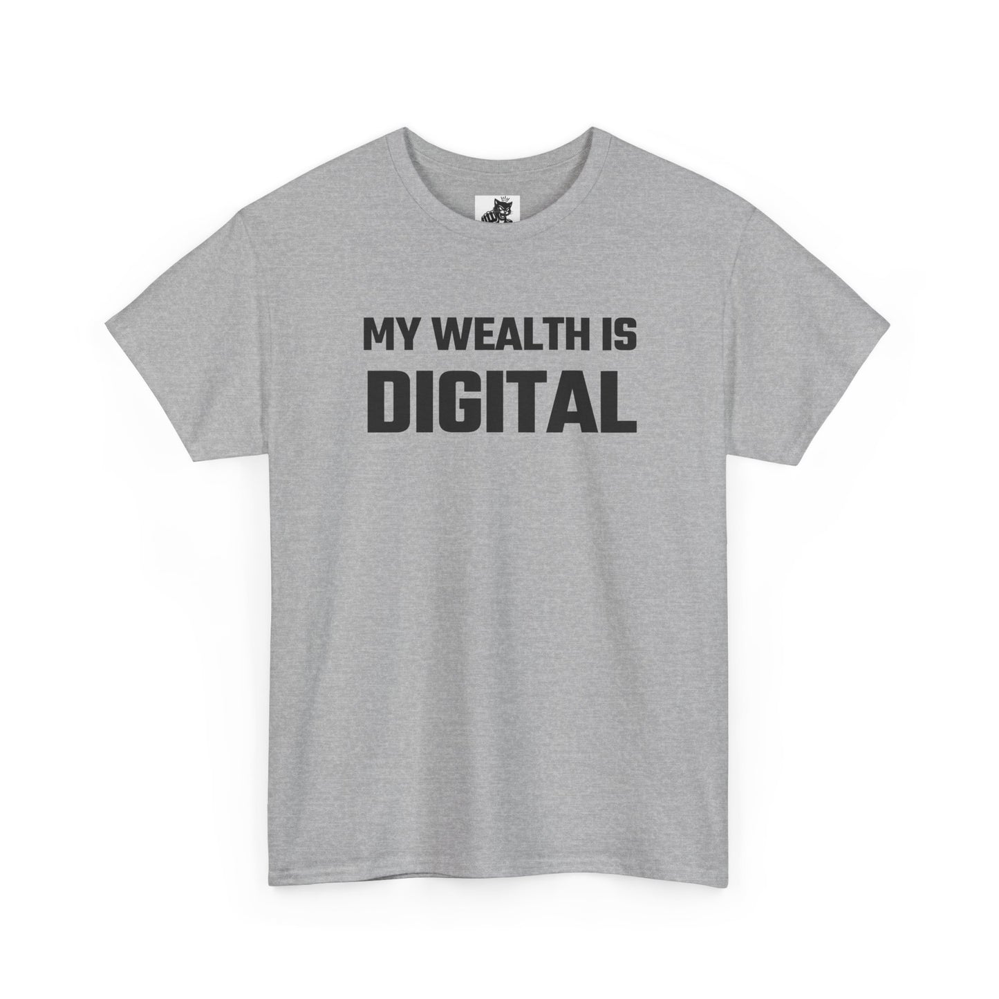 My Wealth Is Digital - Crypto Themed T-Shirt