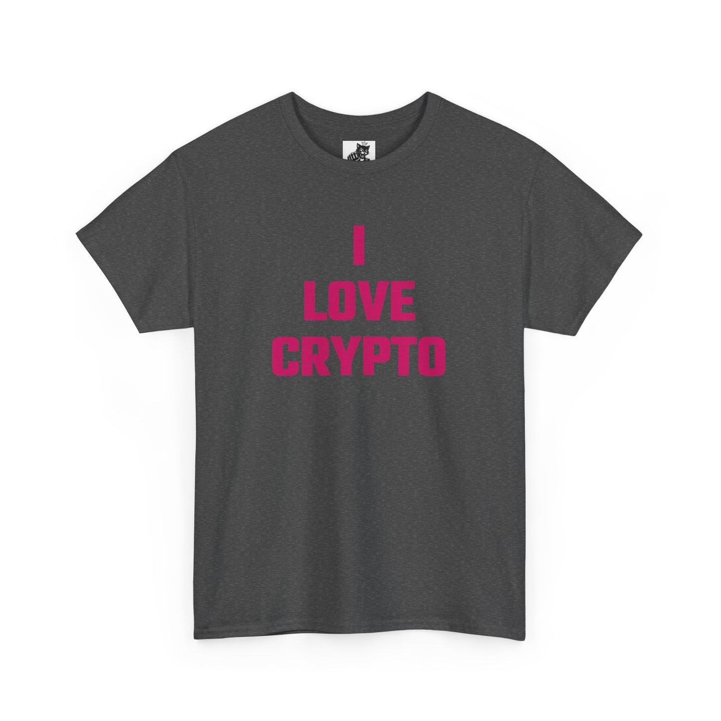 I Love Crypto (Version 2) Graphic Tee - Unisex Cotton T-Shirt