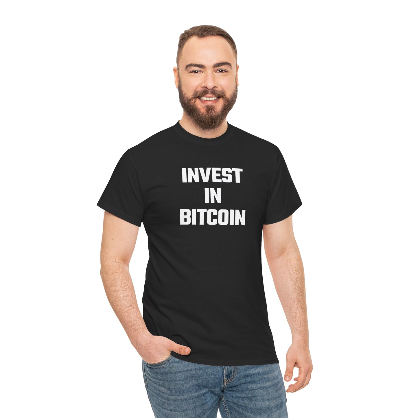 Invest In Bitcoin - Crypto Themed T-Shirt