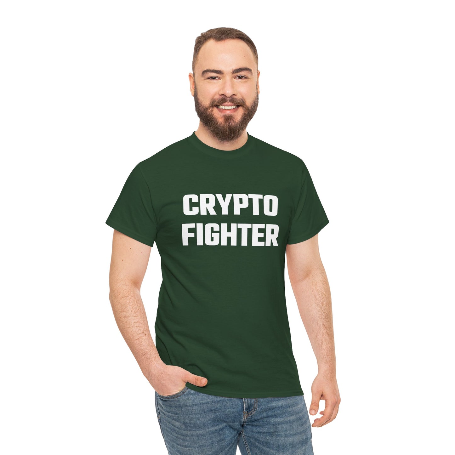 Crypto Fighter Graphic Tee - Crypto Themed T-Shirt