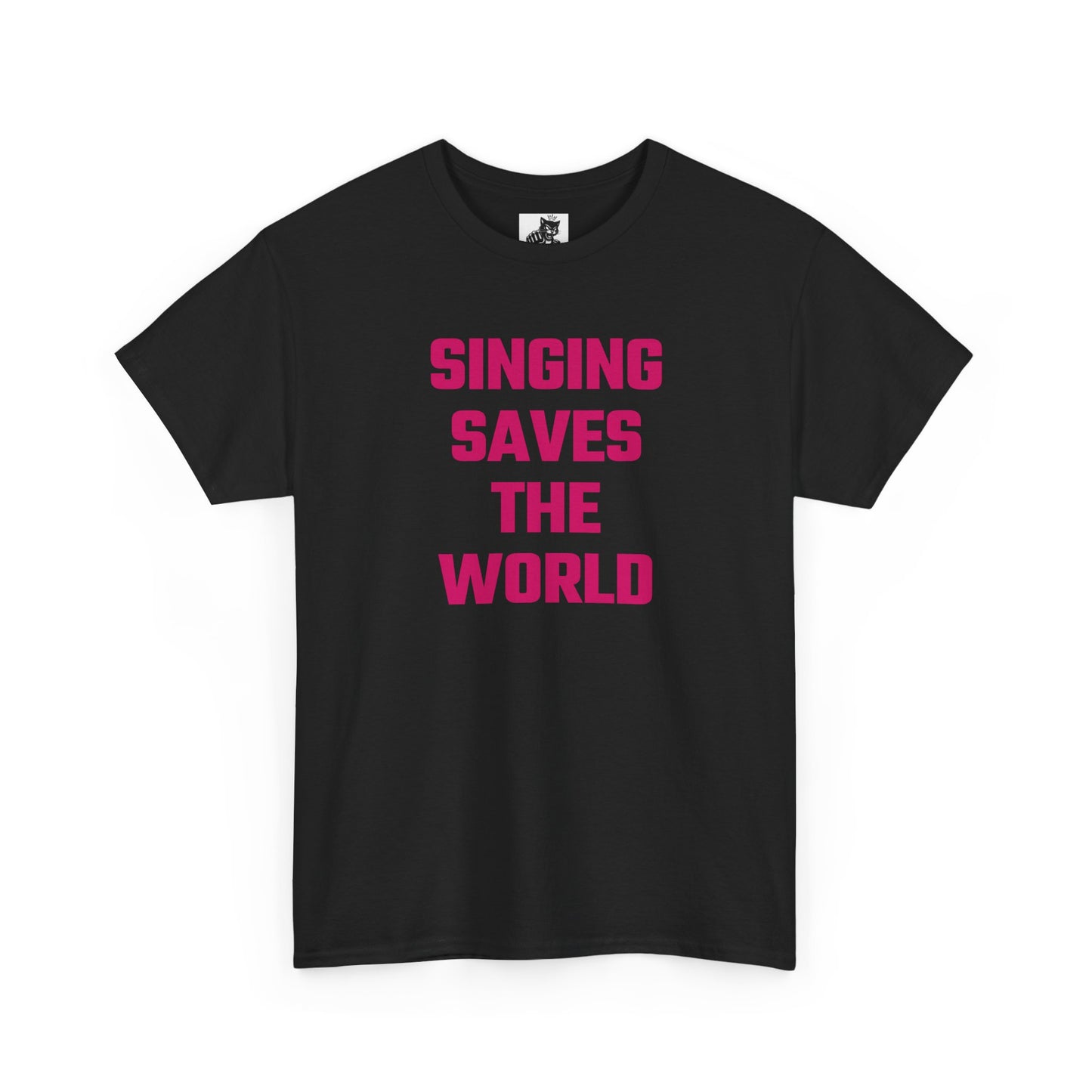 Singing Saves The World (Version 2) Graphic Tee - Unisex Cotton T-Shirt