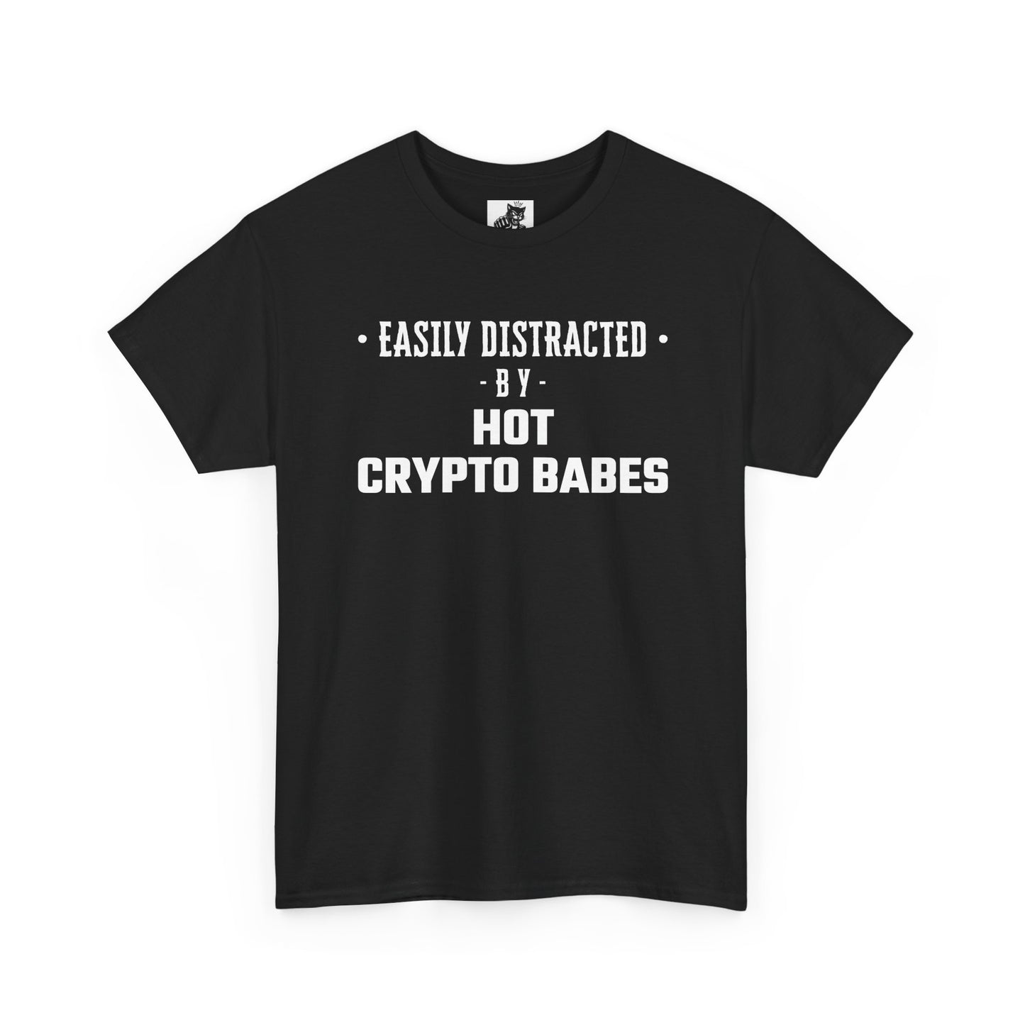 Easily Distracted By Hot Crypto Babes Graphic Tee - Unisex Cotton T-Shirt