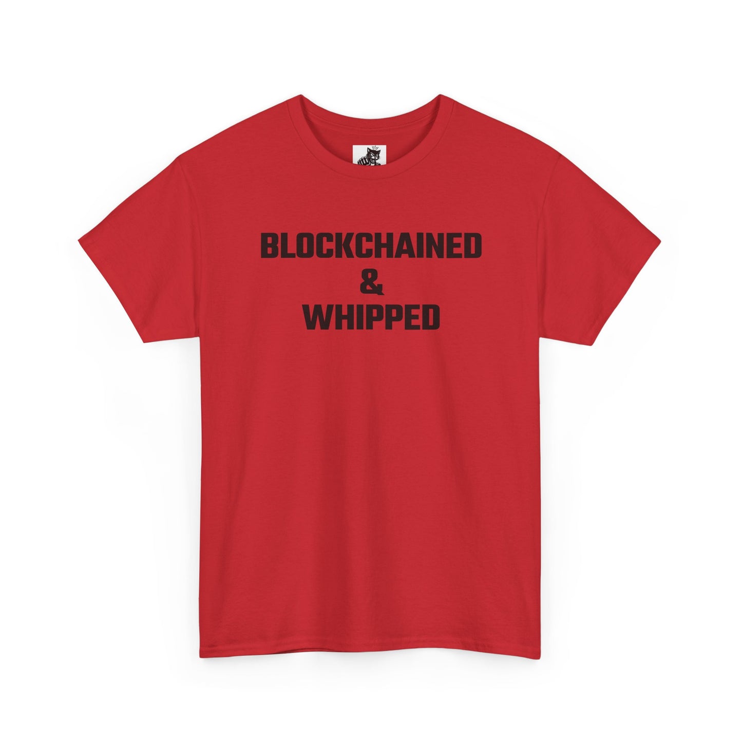 Blockchained And Whipped (Version 2) Crypto Themed T-Shirt