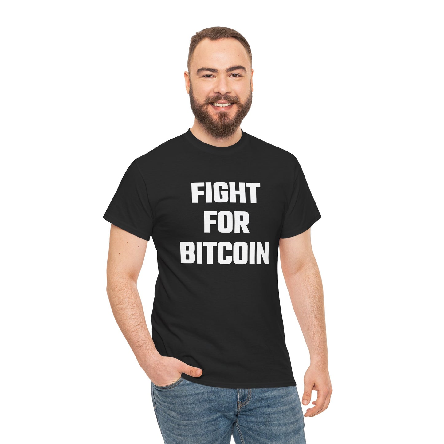 Fight for Bitcoin Graphic Tee - Unisex Cotton T-Shirt