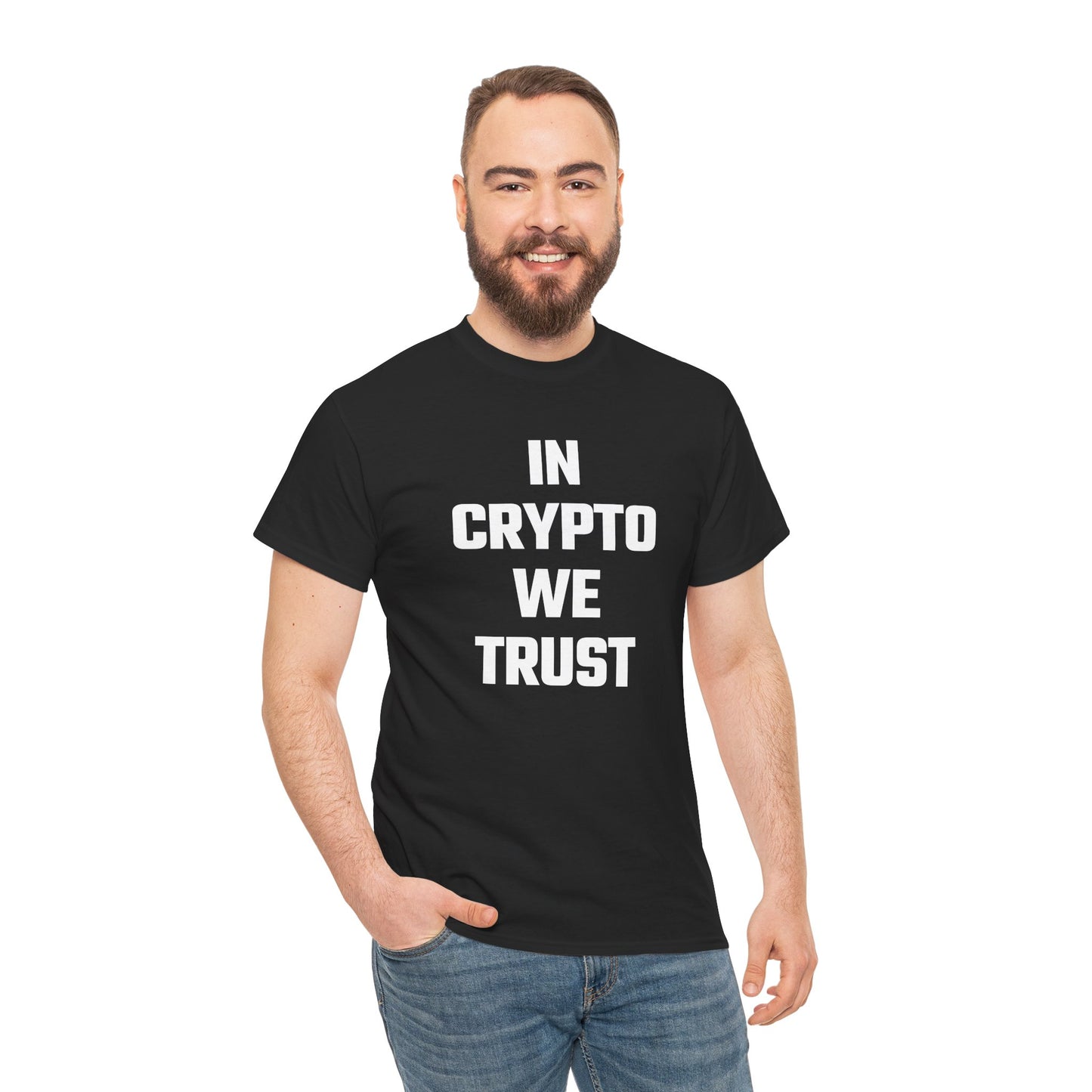 In Crypto We Trust Graphic Tee - Unisex Cotton T-Shirt