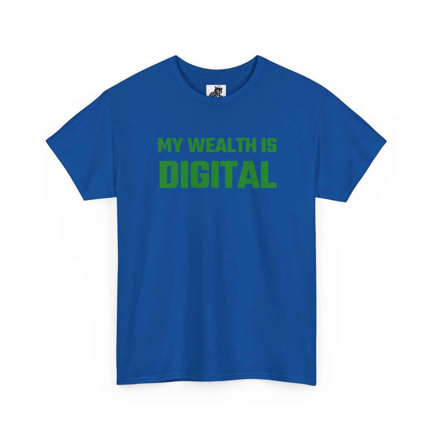 My Wealth Is Digital (Green) - Crypto Themed T-Shirt