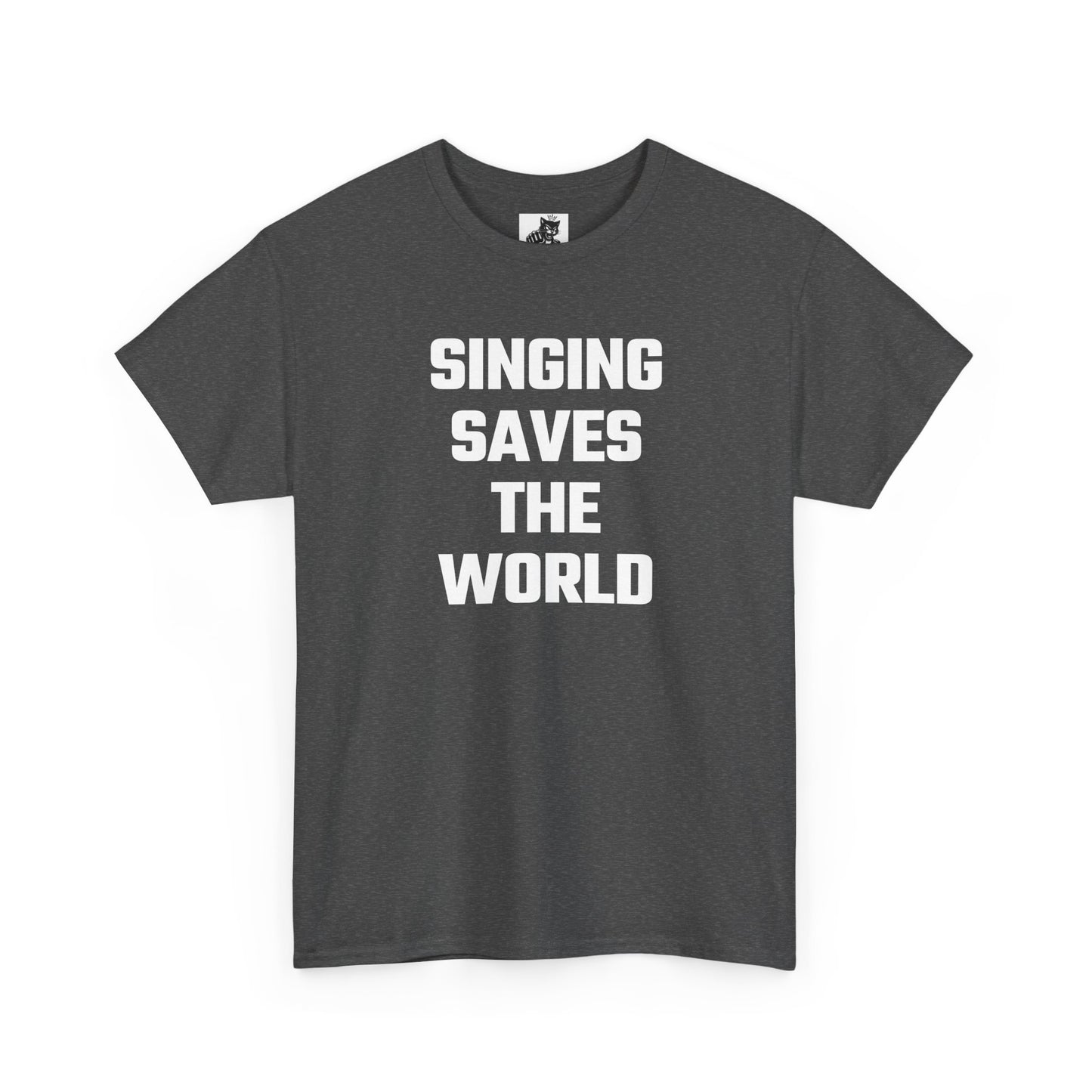 Singing Saves The World Graphic Tee - Unisex Cotton T-Shirt