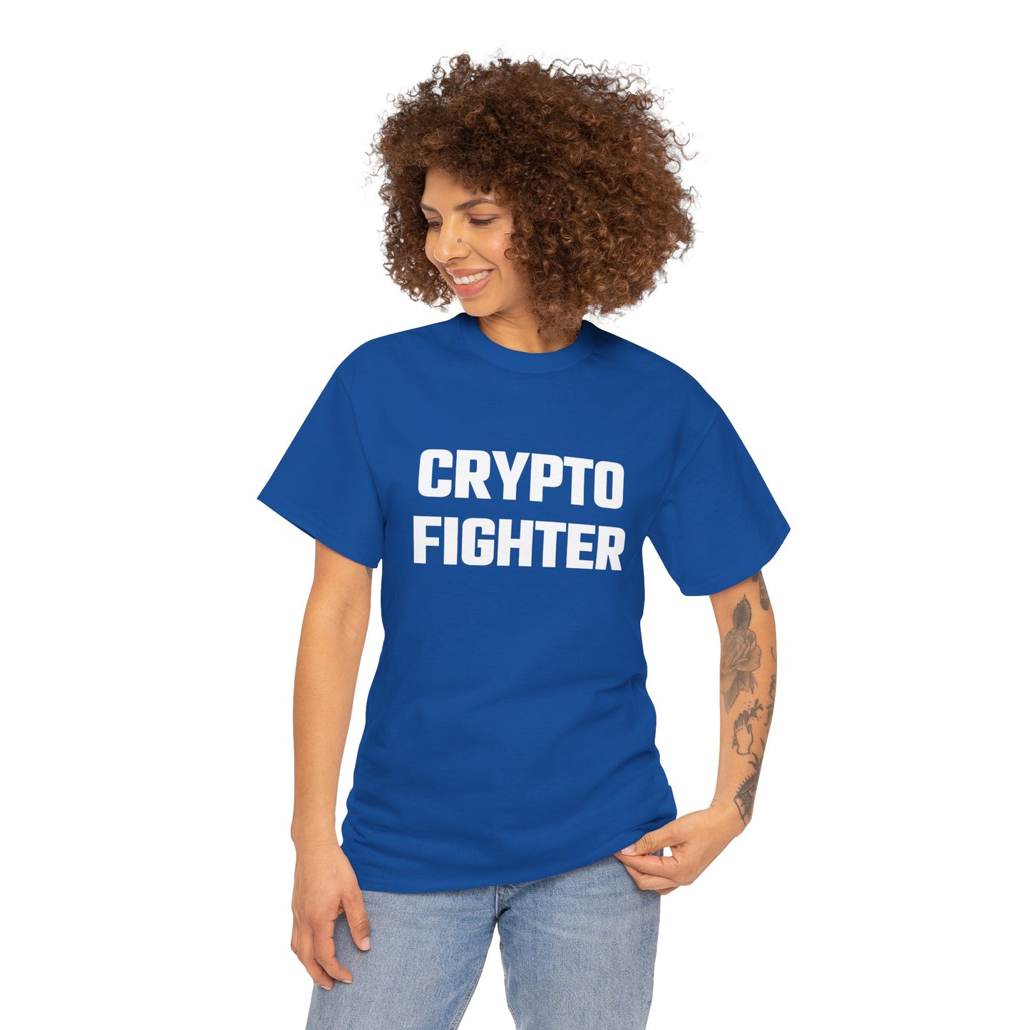 Crypto Fighter Graphic Tee - Crypto Themed T-Shirt