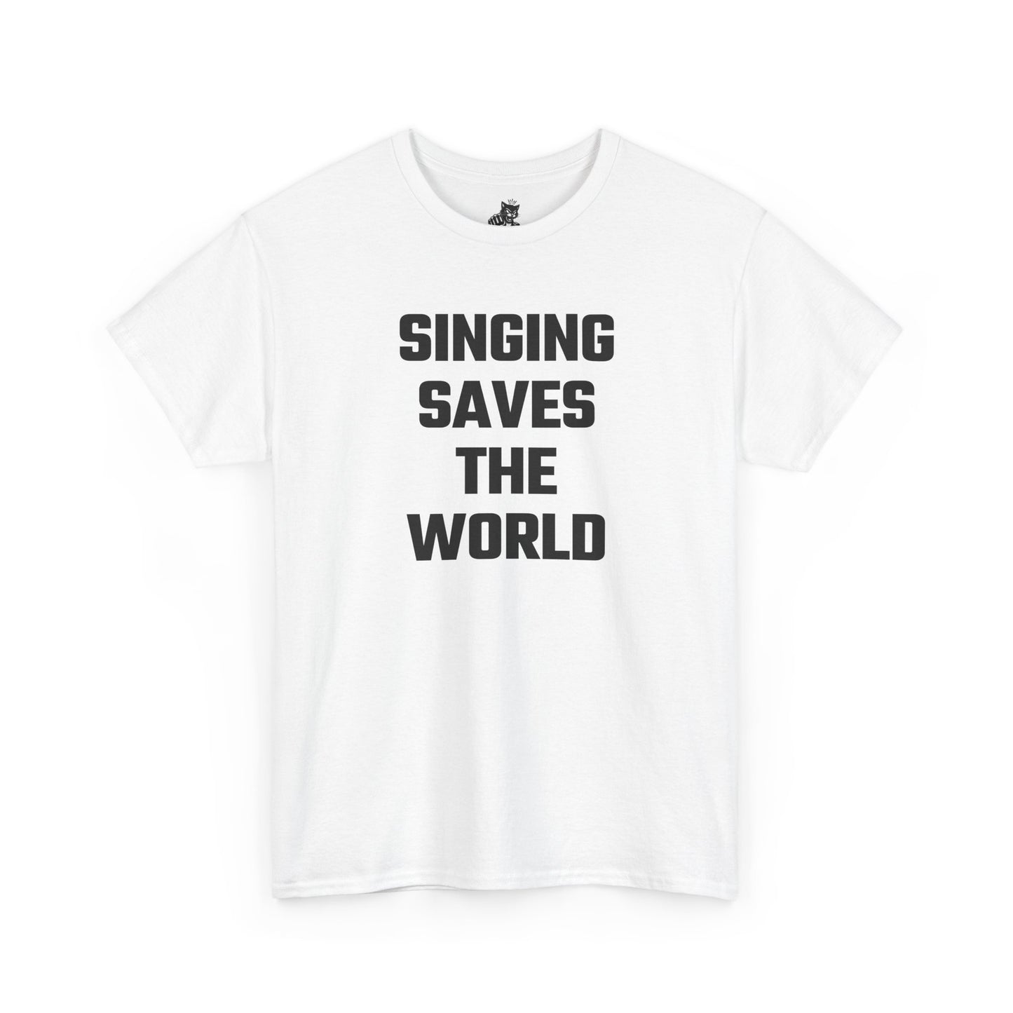 Singing Saves The World Graphic Tee - Unisex Cotton T-Shirt