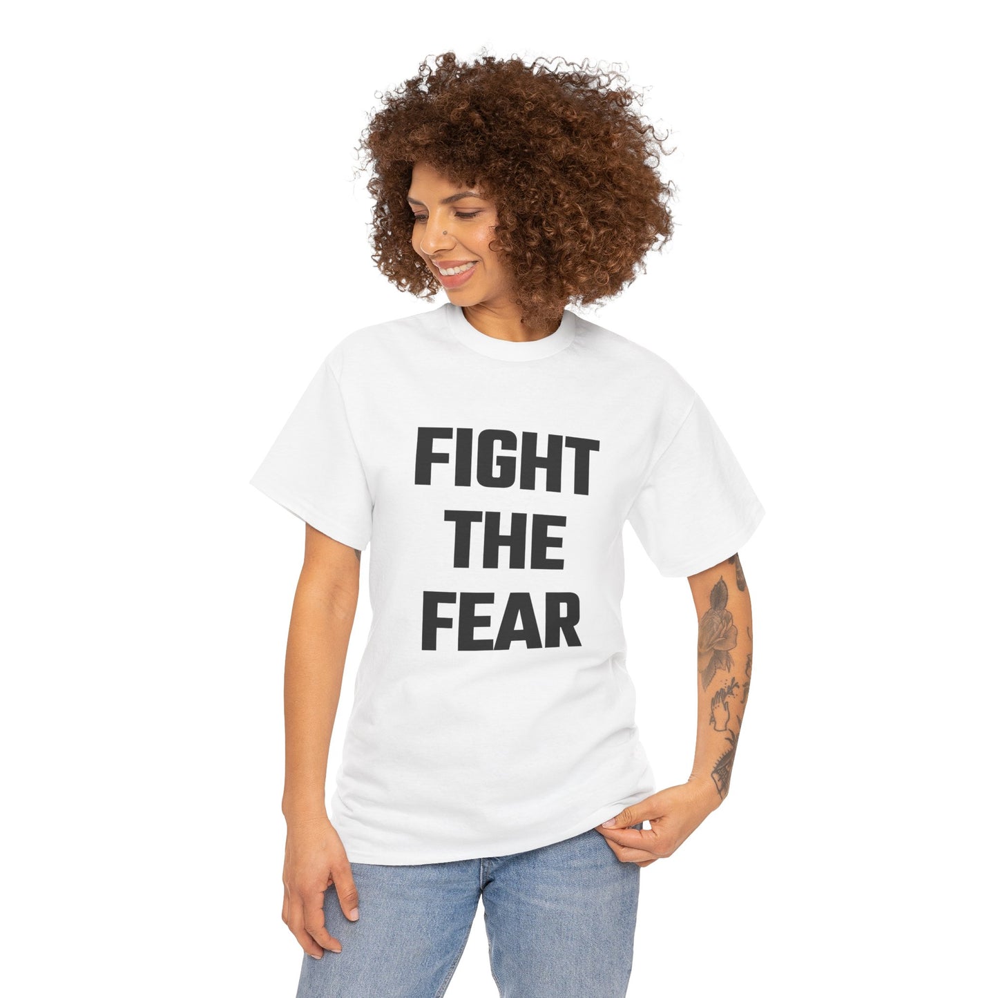 Fight The Fear Graphic Tee - Unisex Cotton T-Shirt