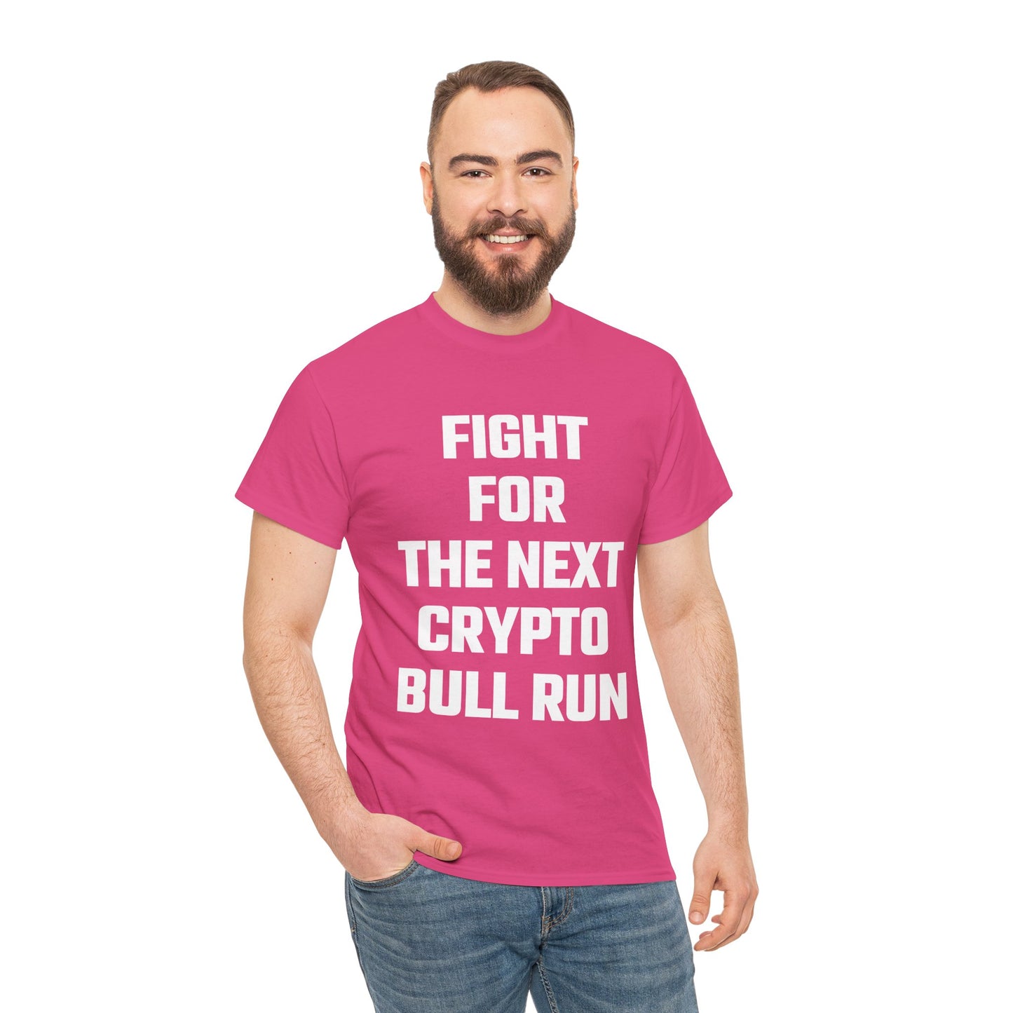 Fight For The Next Crypto Bull Run Graphic Tee - Unisex Cotton T-Shirt