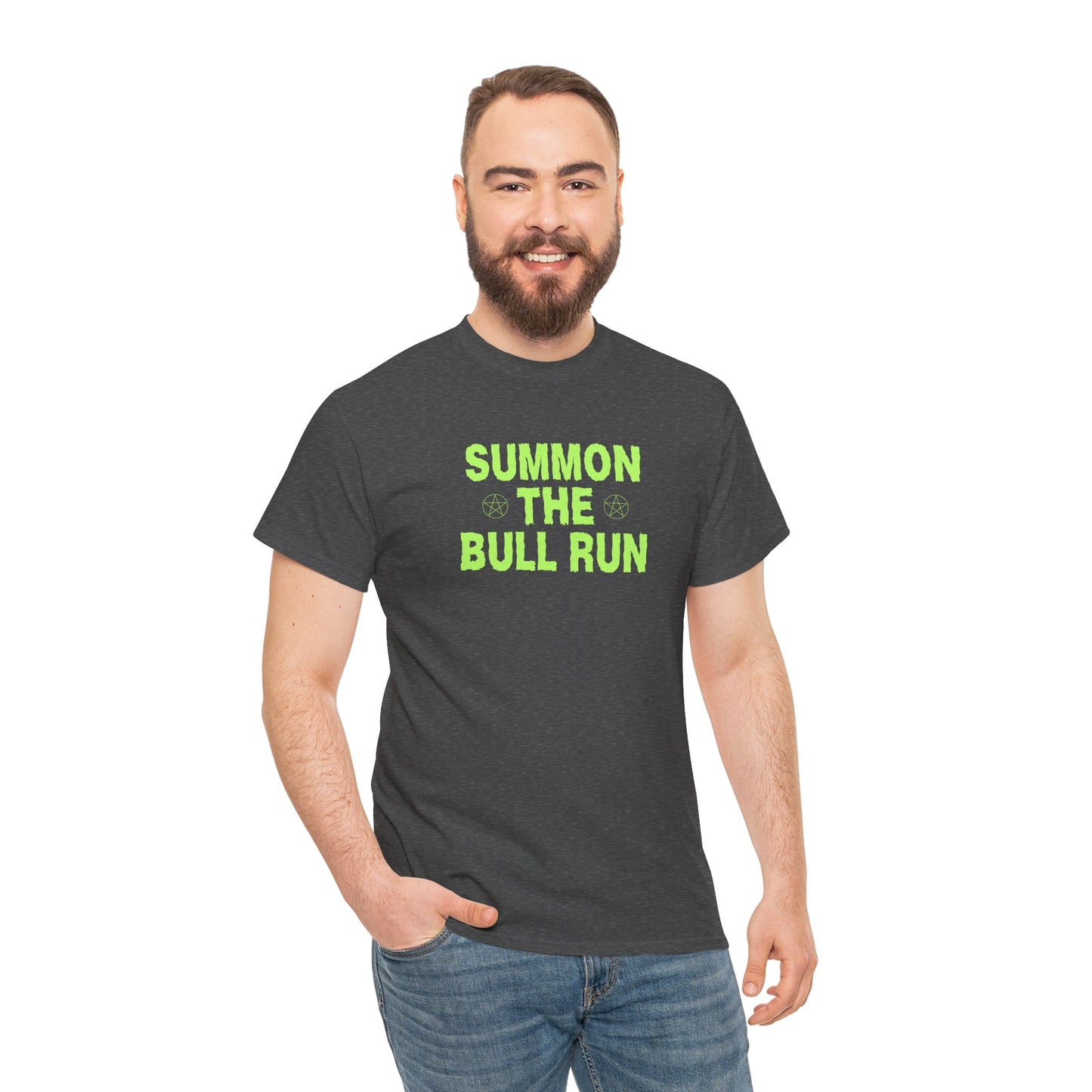 Summon The Bull Run (Version 2) Graphic Tee - Crypto Halloween T-Shirt