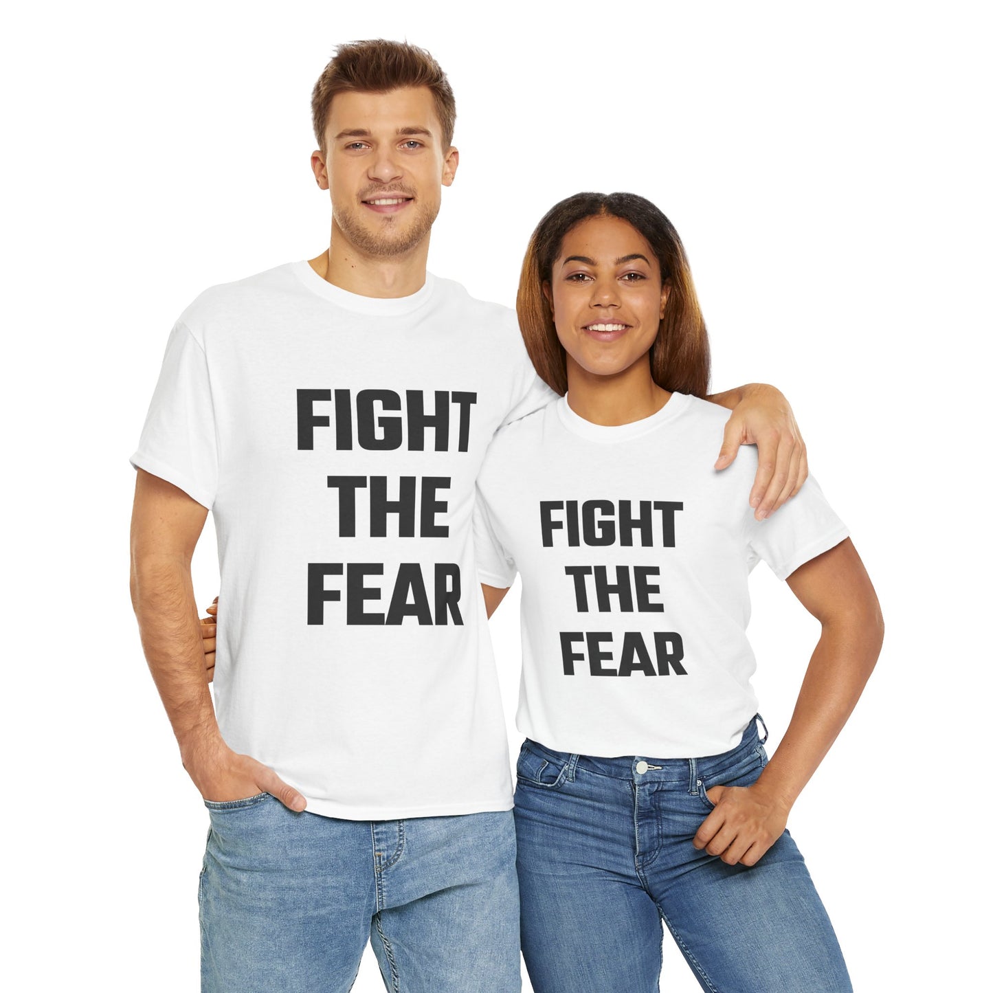 Fight The Fear Graphic Tee - Unisex Cotton T-Shirt