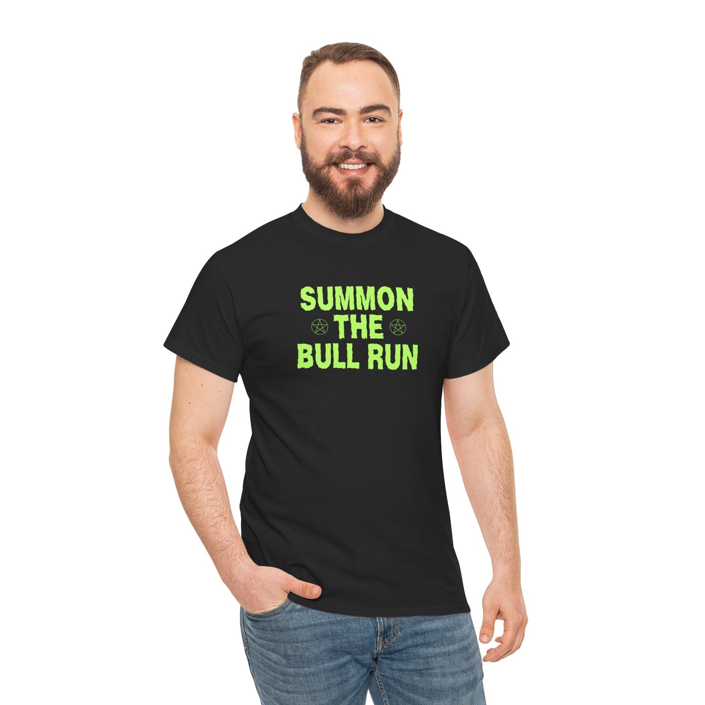 Summon The Bull Run (Version 2) Graphic Tee - Crypto Halloween T-Shirt