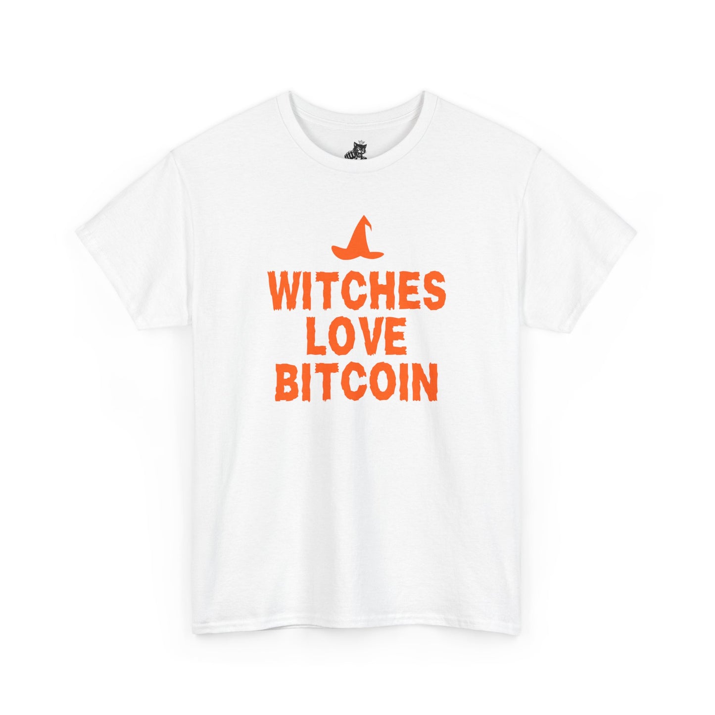 Witches Love Bitcoin Graphic Tee - Crypto Halloween Witch T-Shirt