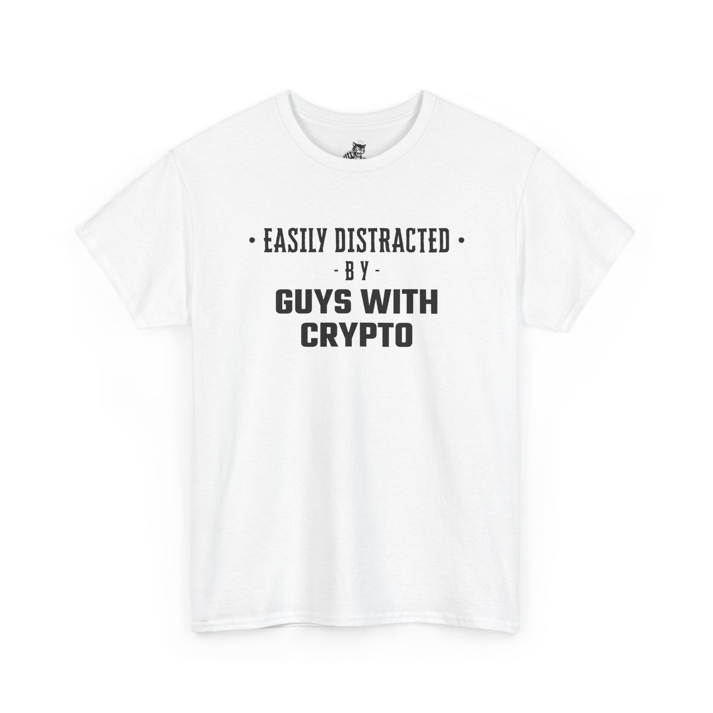 Easily Distracted By Guys With Crypto Graphic Tee - Unisex Cotton T-Shirt