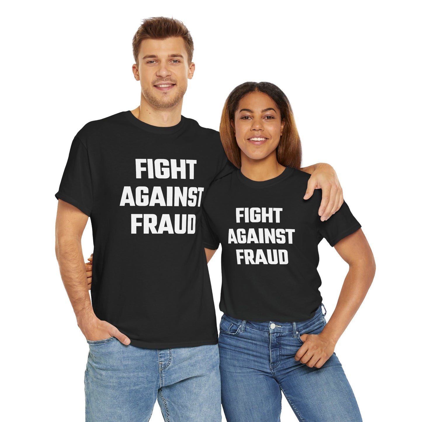 Fight Against Fraud Graphic Tee - Unisex Cotton T-Shirt