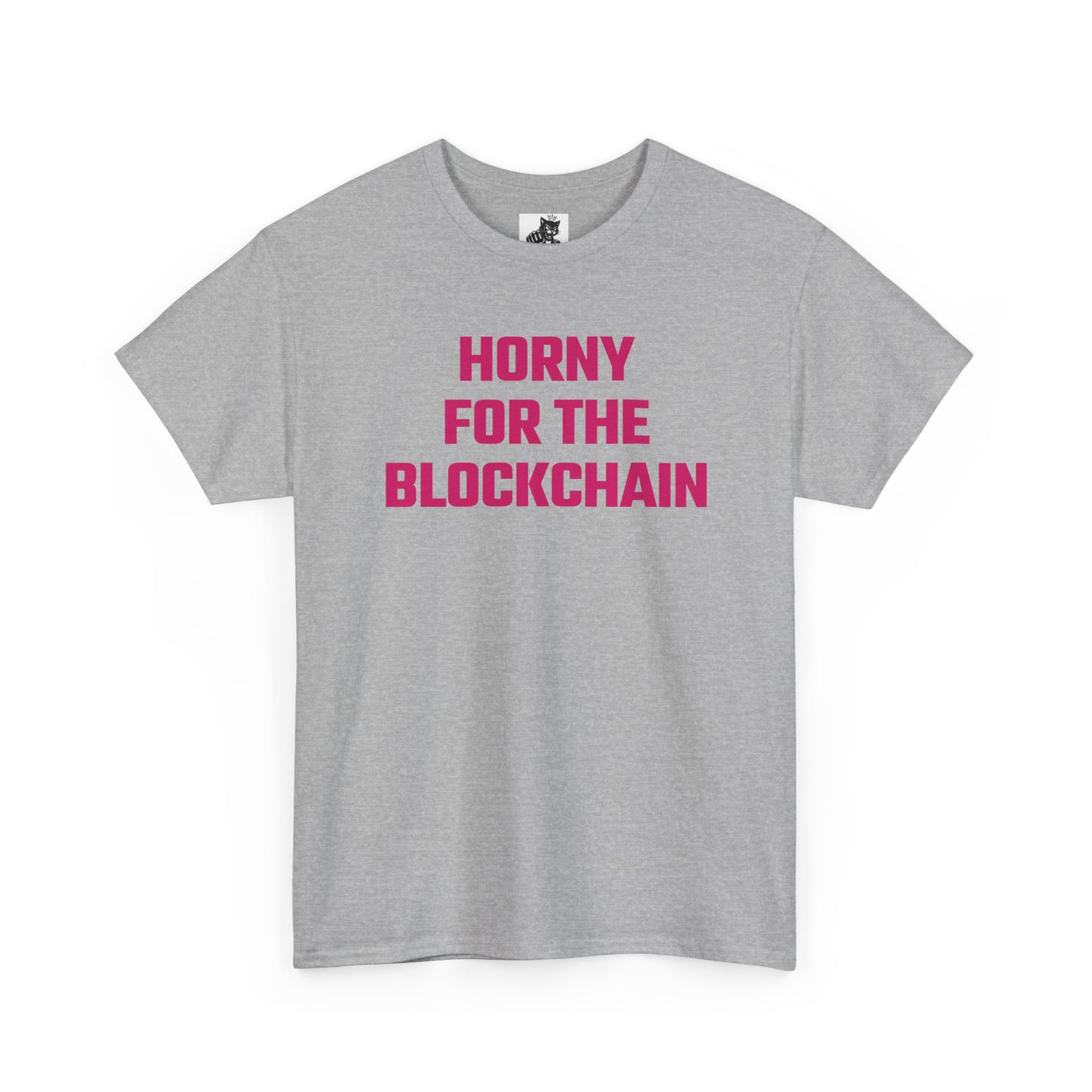 Horny For The Blockchain (Version 2) Crypto Themed T-Shirt