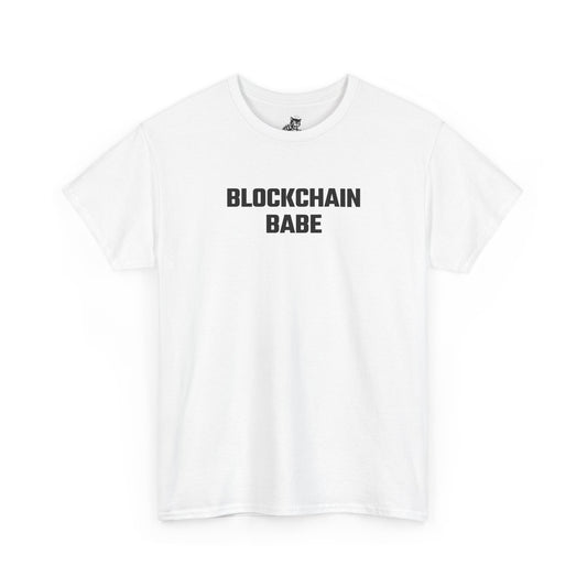 Blockchain Babe Crypto Themed T-Shirt