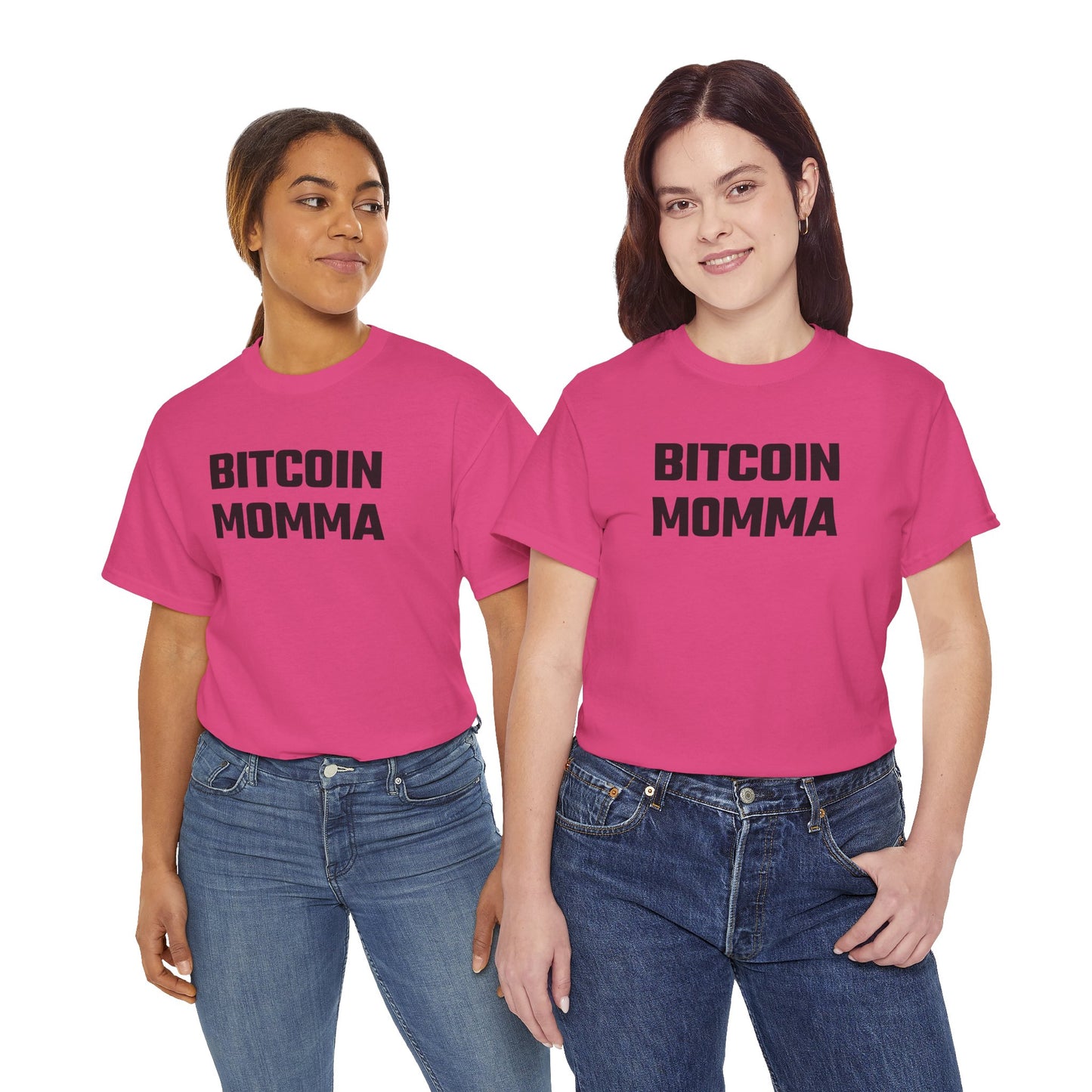Bitcoin Momma (Version 2) Graphic Tee - Unisex Cotton T-Shirt