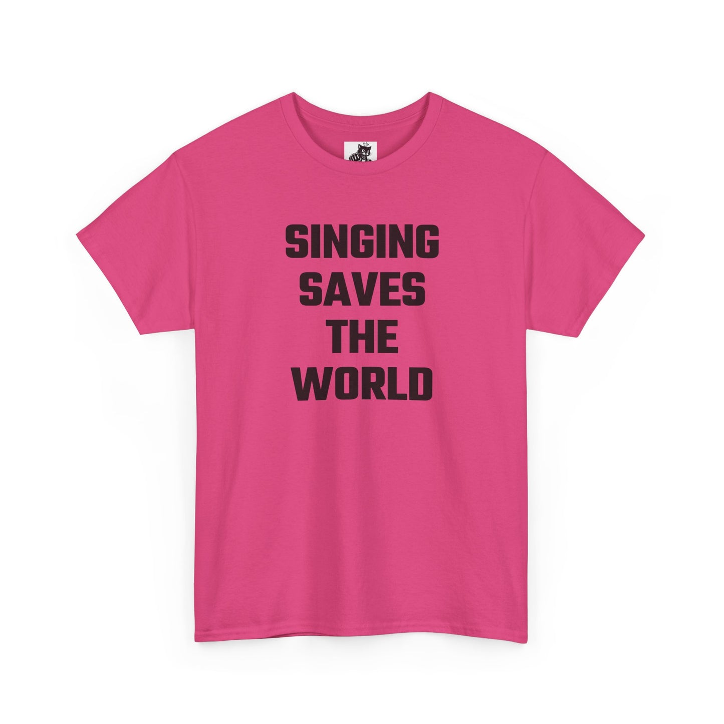 Singing Saves The World (Version 2) Graphic Tee - Unisex Cotton T-Shirt