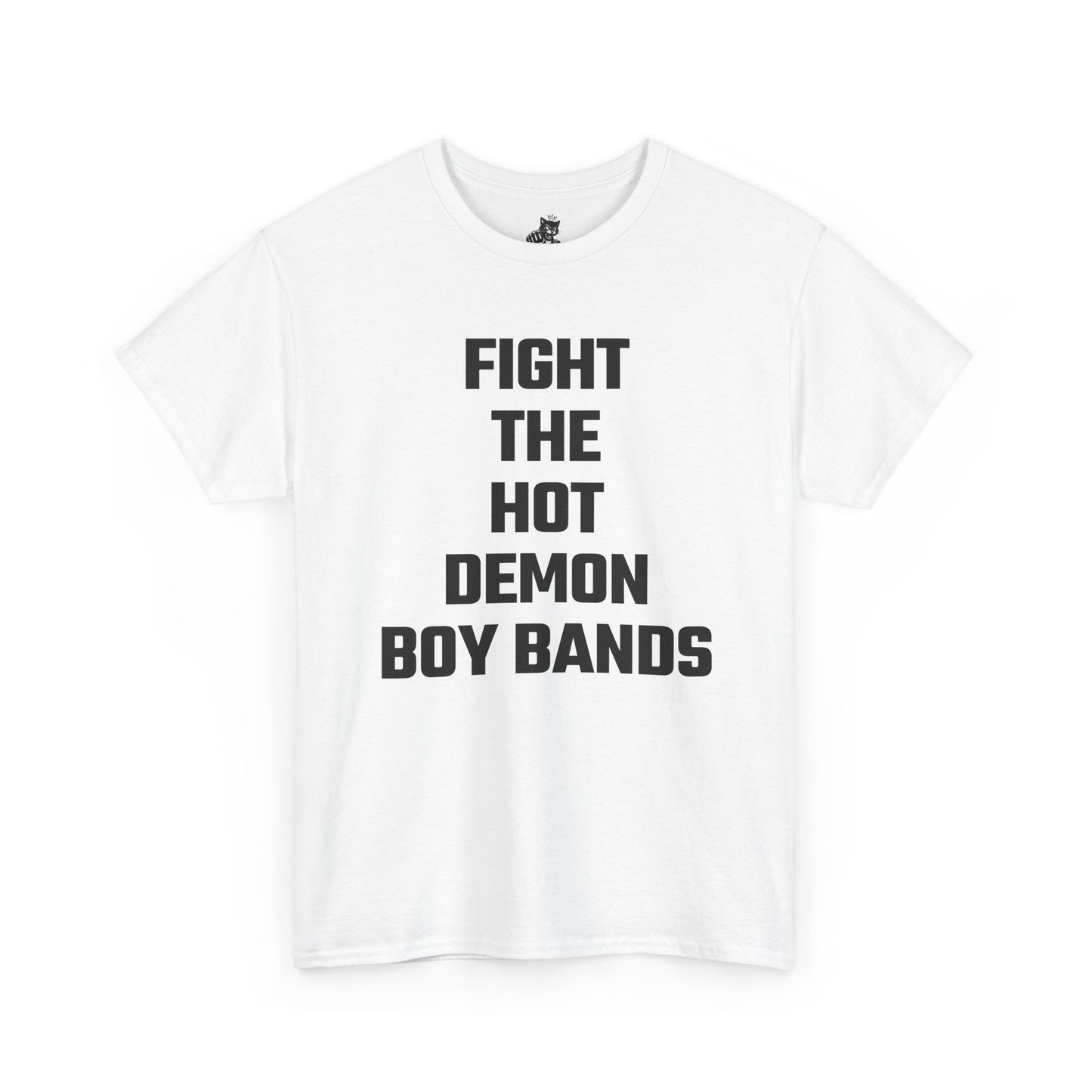 Fight The Hot Demon Boy Bands Graphic Tee - Unisex Cotton T-Shirt