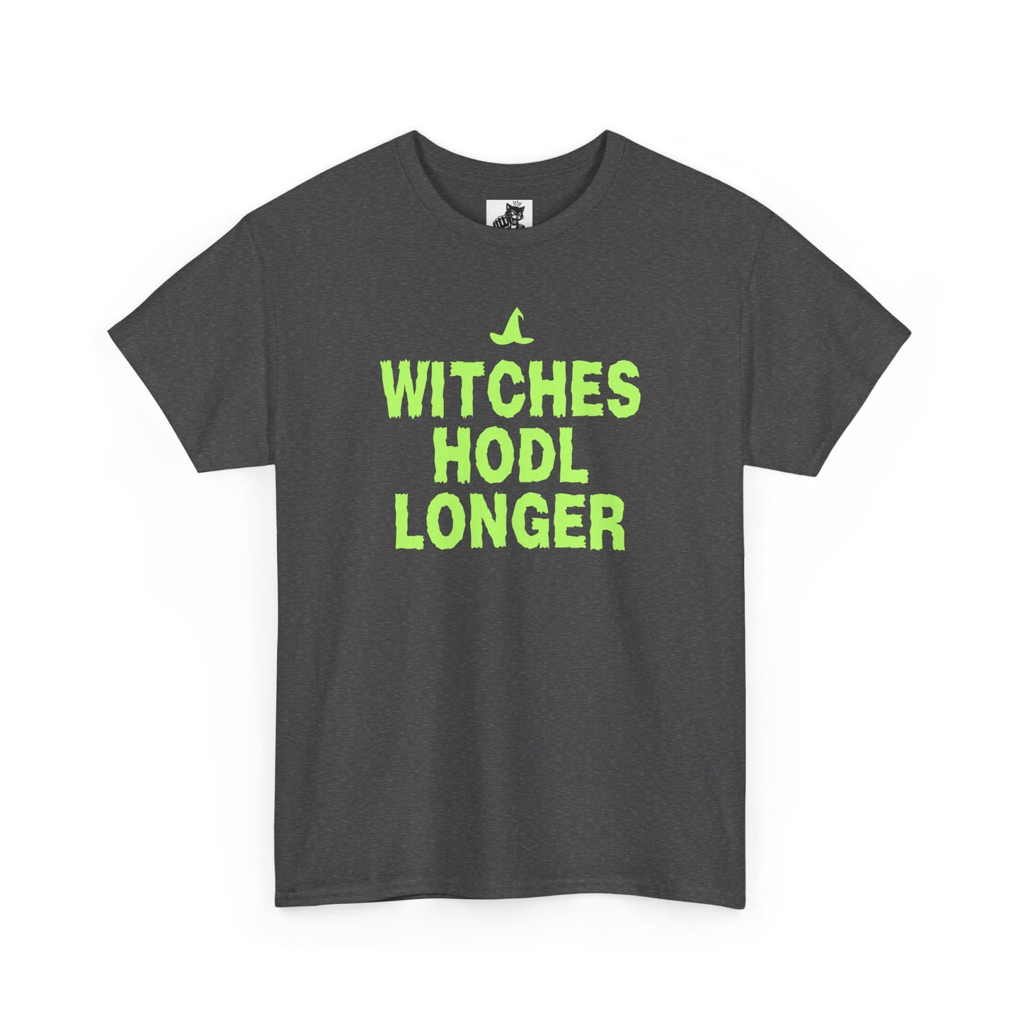 Witches HODL Longer (Version 2) Graphic Tee - Crypto Halloween Witch T-Shirt