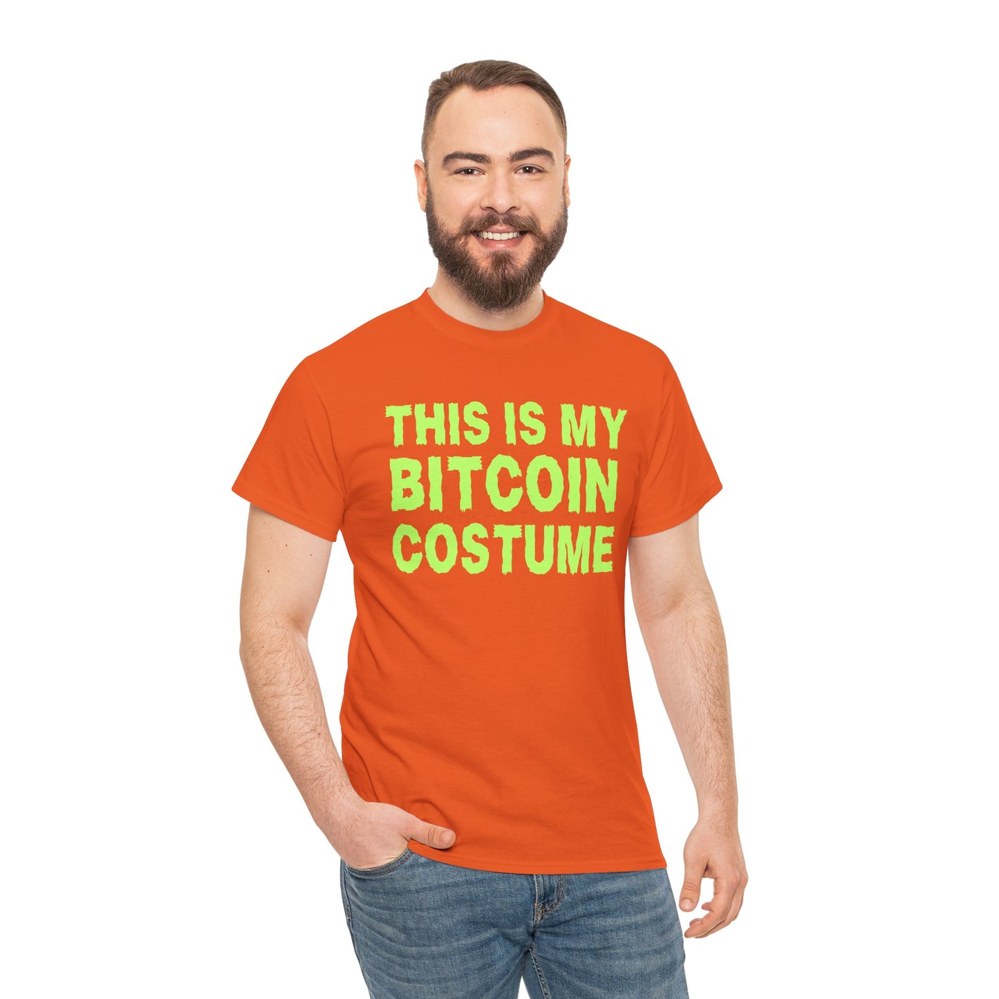 This Is My Bitcoin Costume (Version 2) Graphic Tee - Crypto Halloween T-Shirt