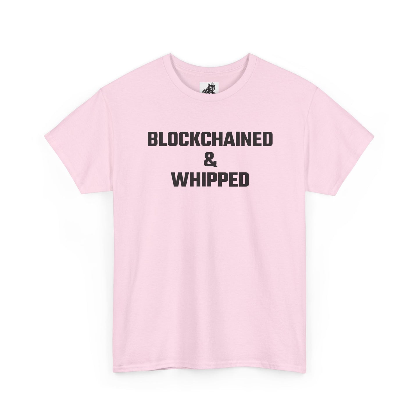 Blockchained And Whipped Crypto Themed T-Shirt