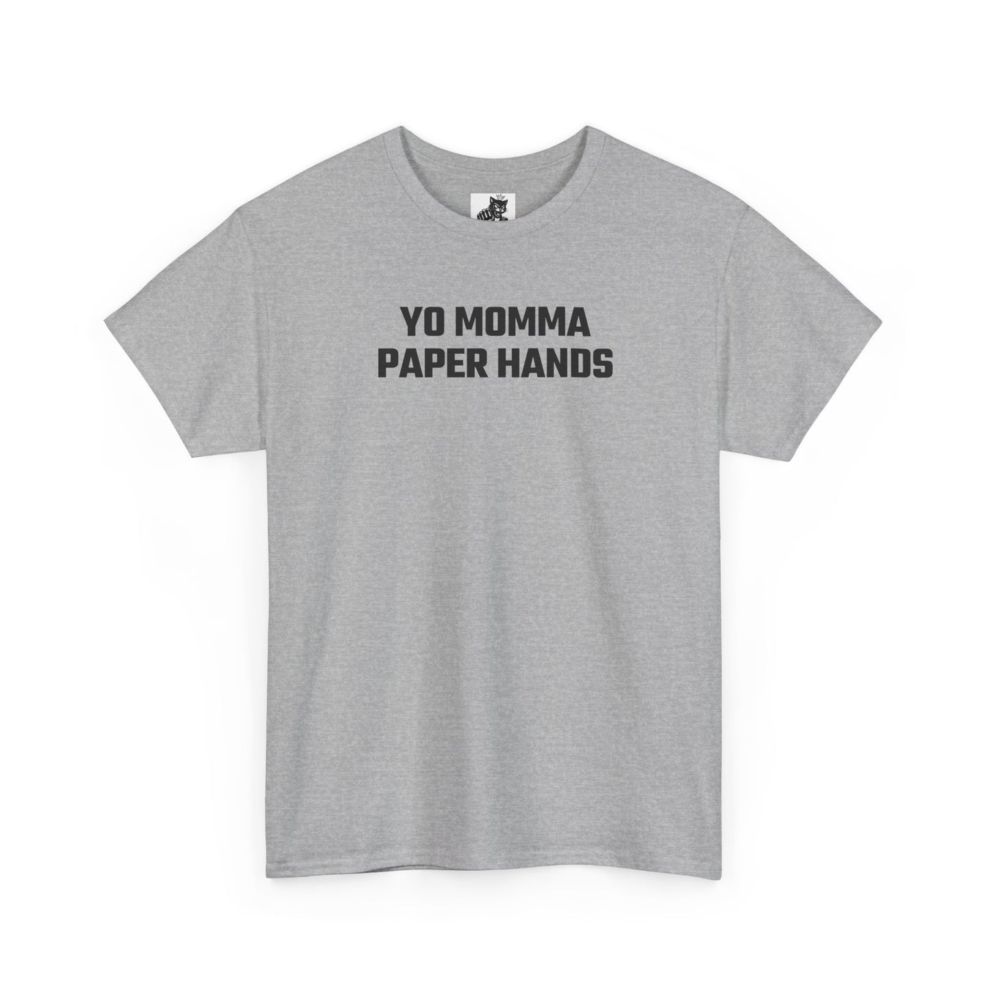 Yo Momma Paper Hands Graphic Tee - Crypto Themed T-Shirt