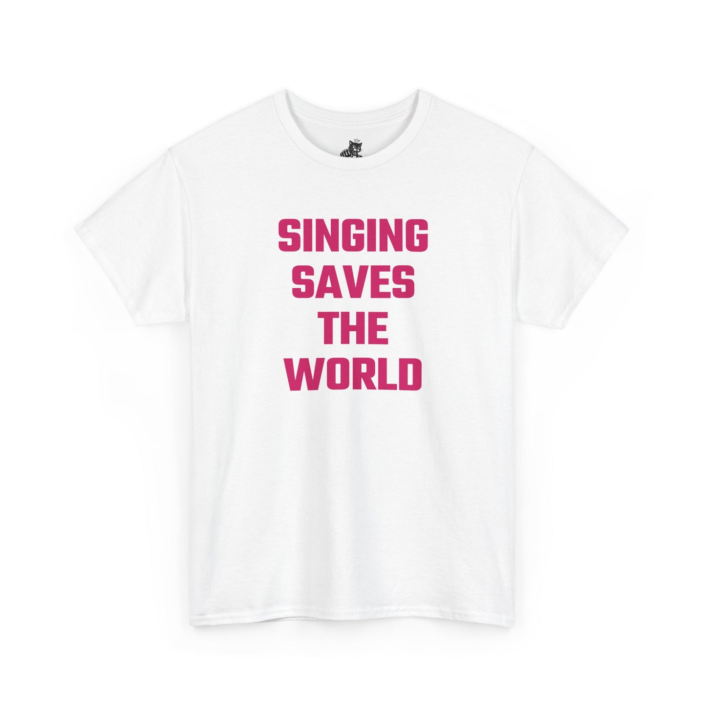 Singing Saves The World (Version 2) Graphic Tee - Unisex Cotton T-Shirt