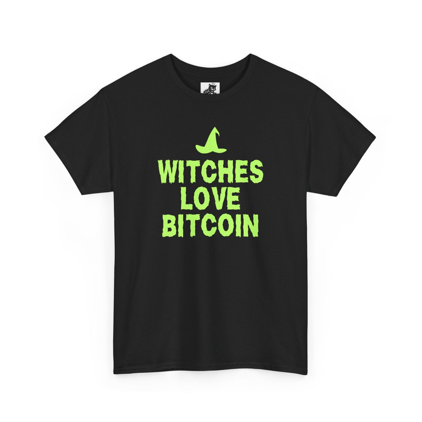 Witches Love Bitcoin (Version 2) Graphic Tee - Crypto Halloween Witch T-Shirt