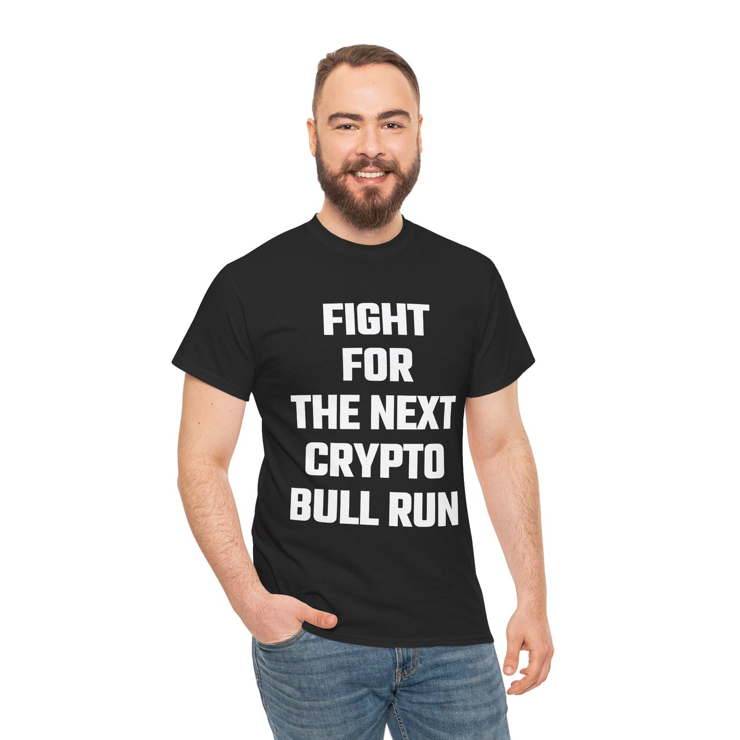 Fight For The Next Crypto Bull Run Graphic Tee - Unisex Cotton T-Shirt