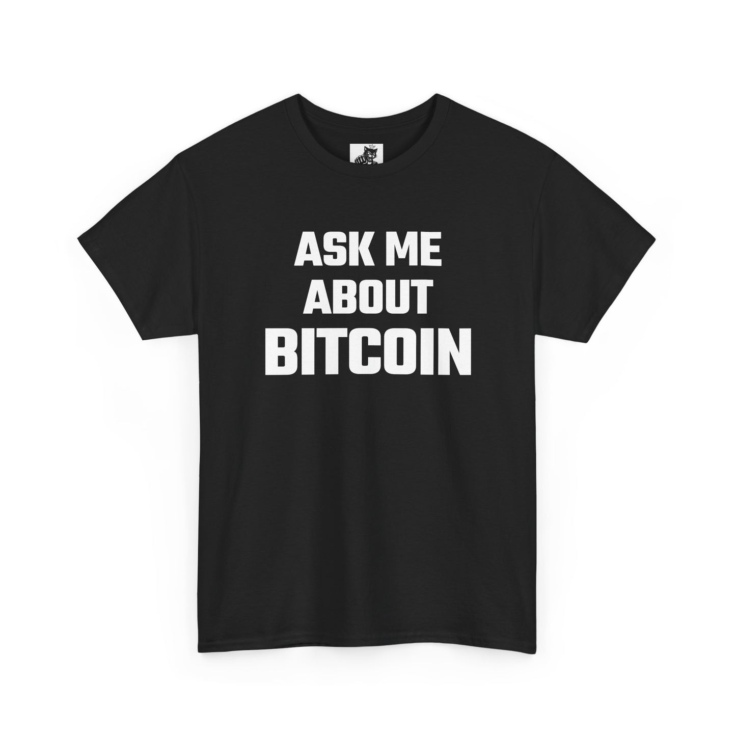 Ask Me About Bitcoin Graphic Tee - Unisex Cotton T-Shirt