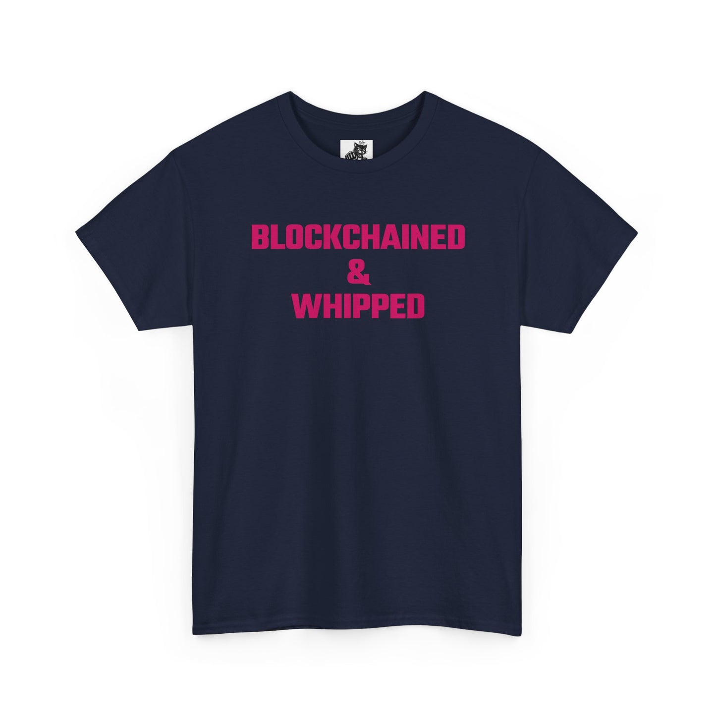 Blockchained And Whipped (Version 2) Crypto Themed T-Shirt