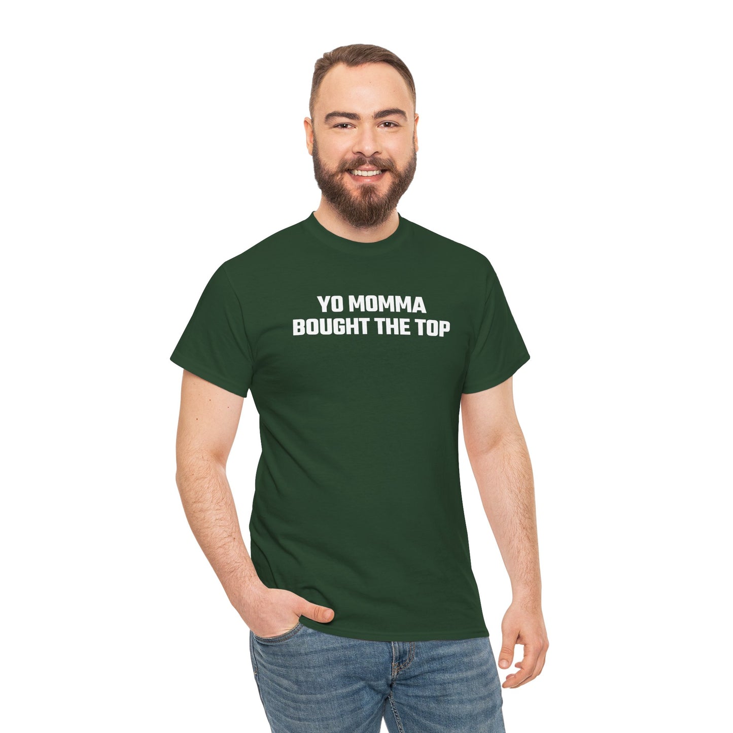 Yo Momma Bought The Top Graphic Tee - Crypto Themed T-Shirt
