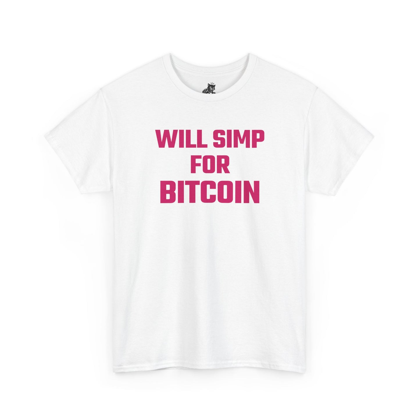 Will Simp For Bitcoin (Version 2) Graphic Tee - Unisex Cotton T-Shirt