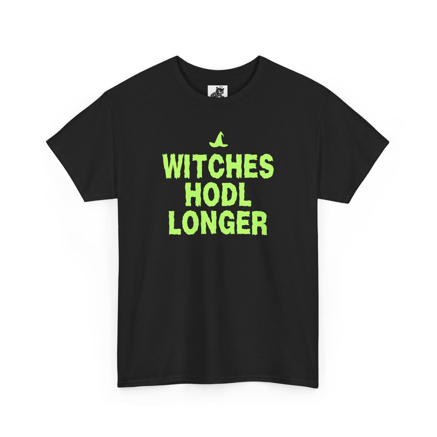 Witches HODL Longer (Version 2) Graphic Tee - Crypto Halloween Witch T-Shirt