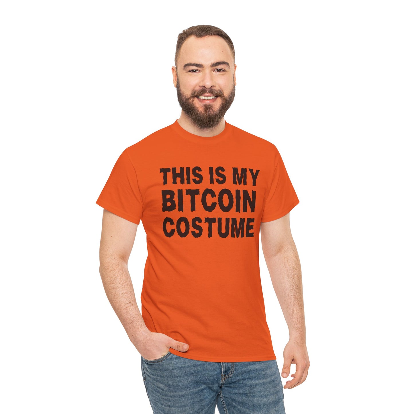 This Is My Bitcoin Costume Graphic Tee - Crypto Halloween T-Shirt