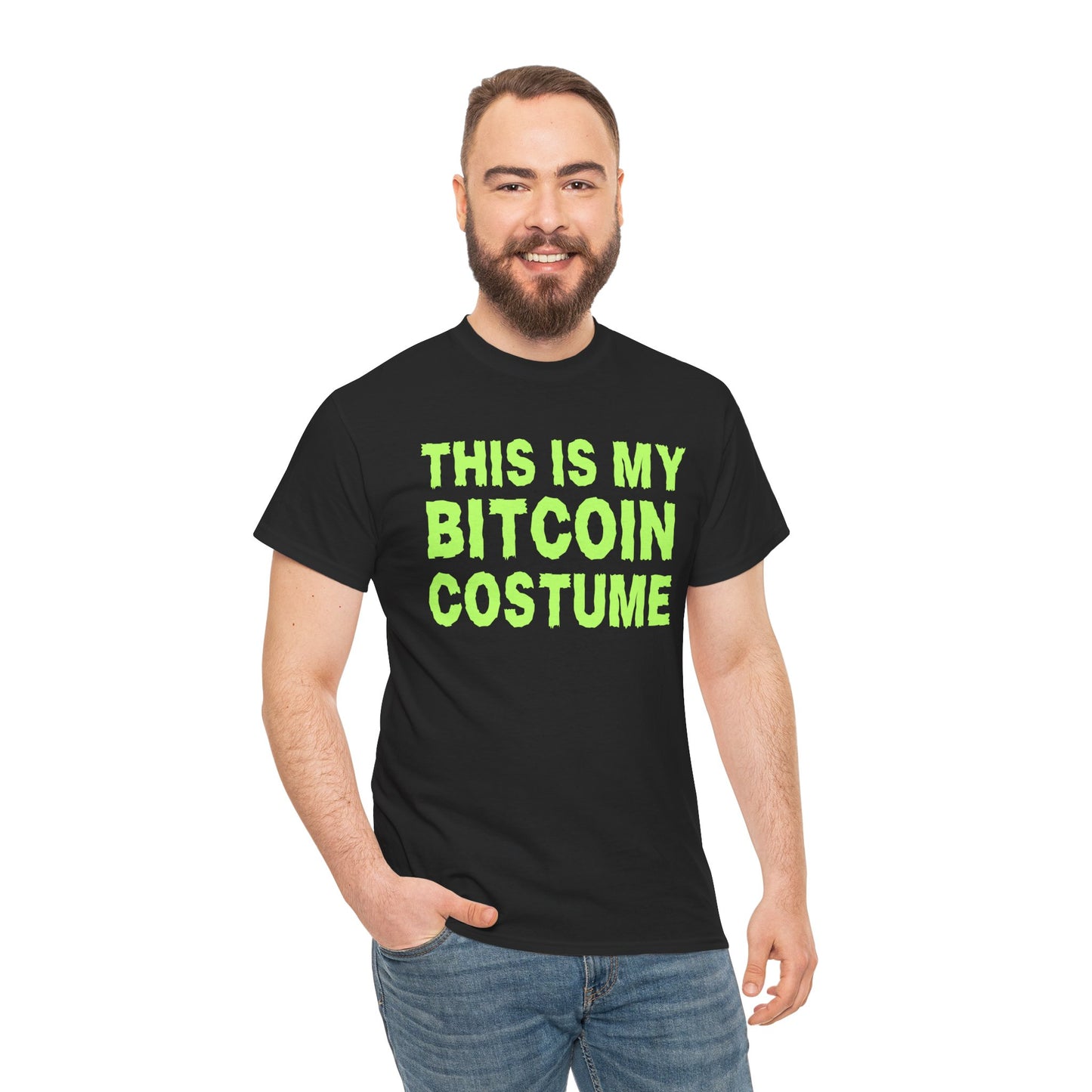 This Is My Bitcoin Costume (Version 2) Graphic Tee - Crypto Halloween T-Shirt