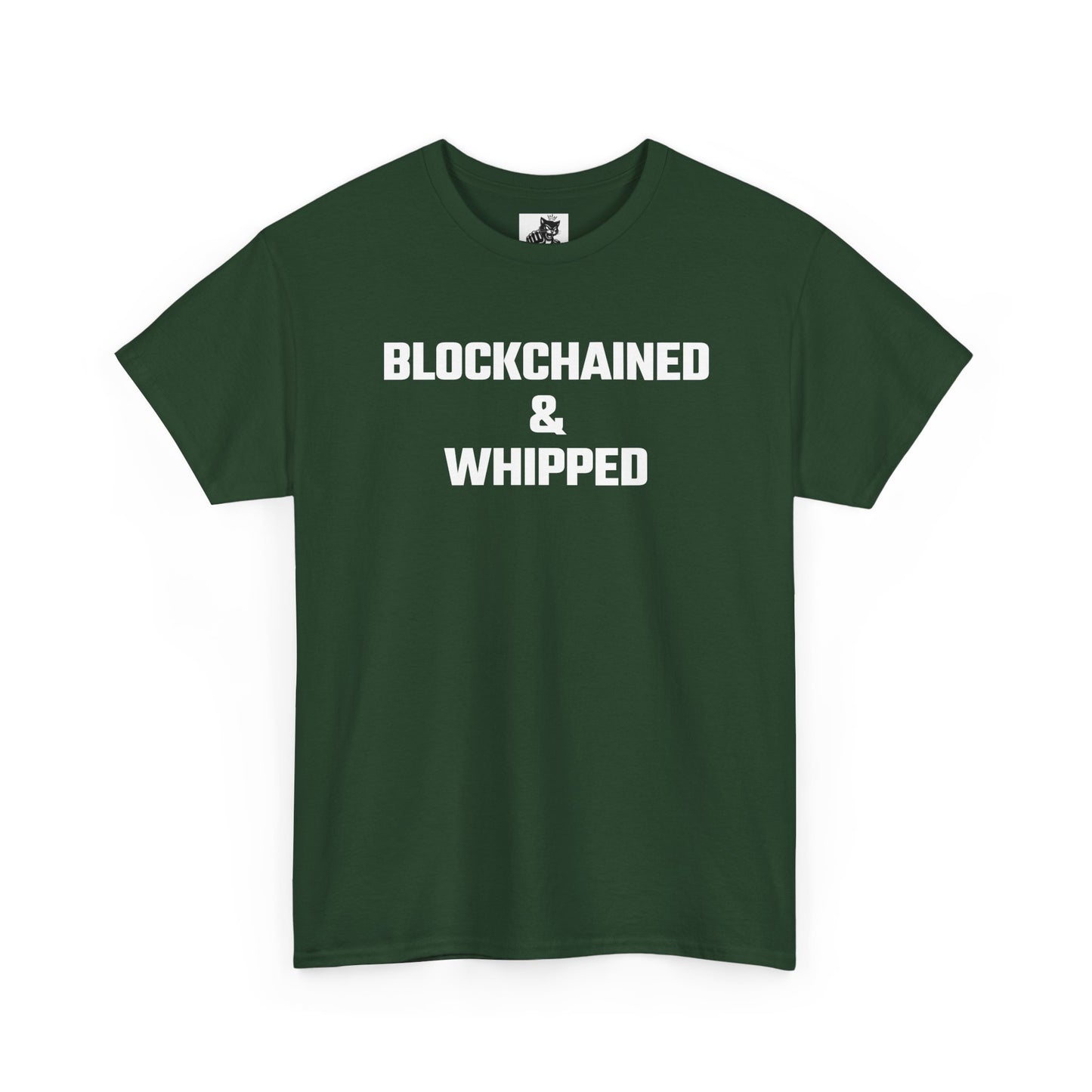Blockchained And Whipped Crypto Themed T-Shirt