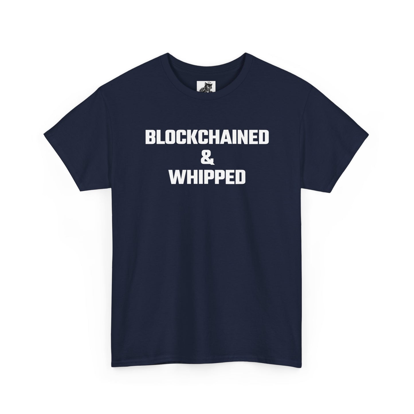 Blockchained And Whipped Crypto Themed T-Shirt