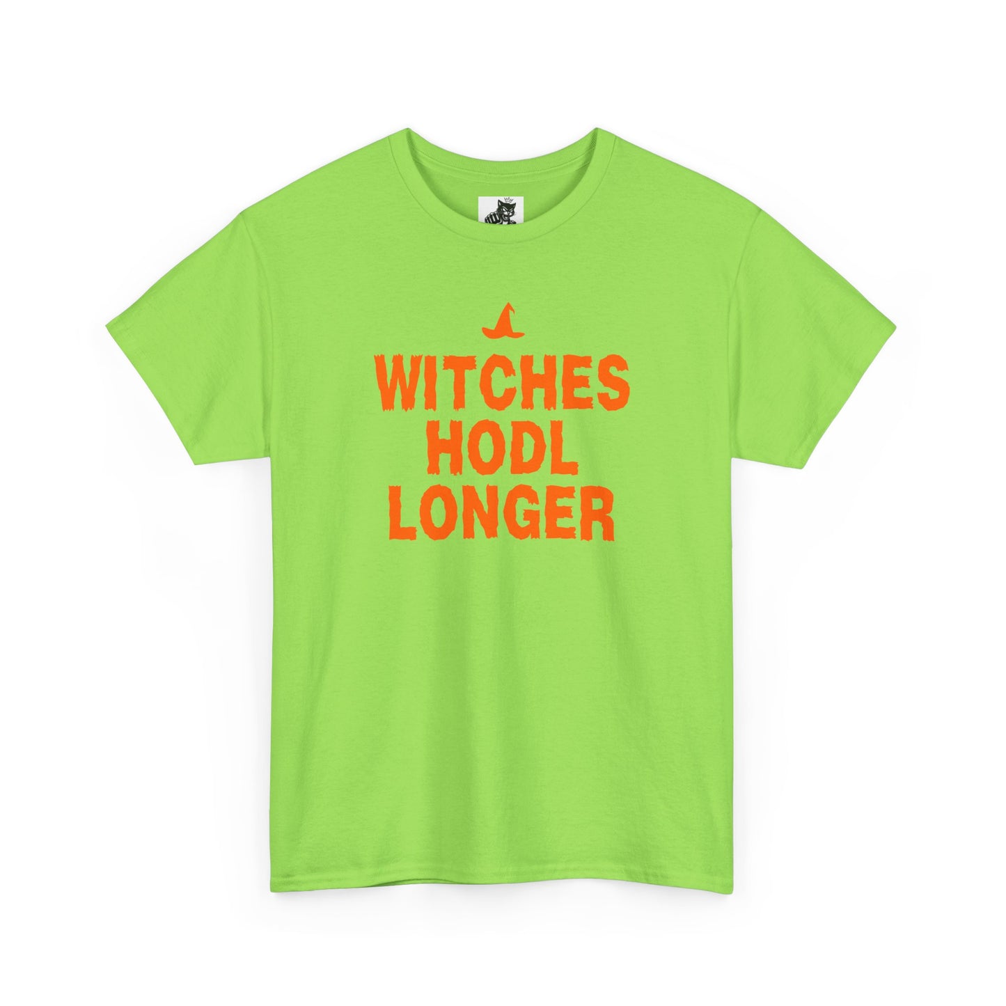 Witches HODL Longer Graphic Tee - Crypto Halloween Witch T-Shirt