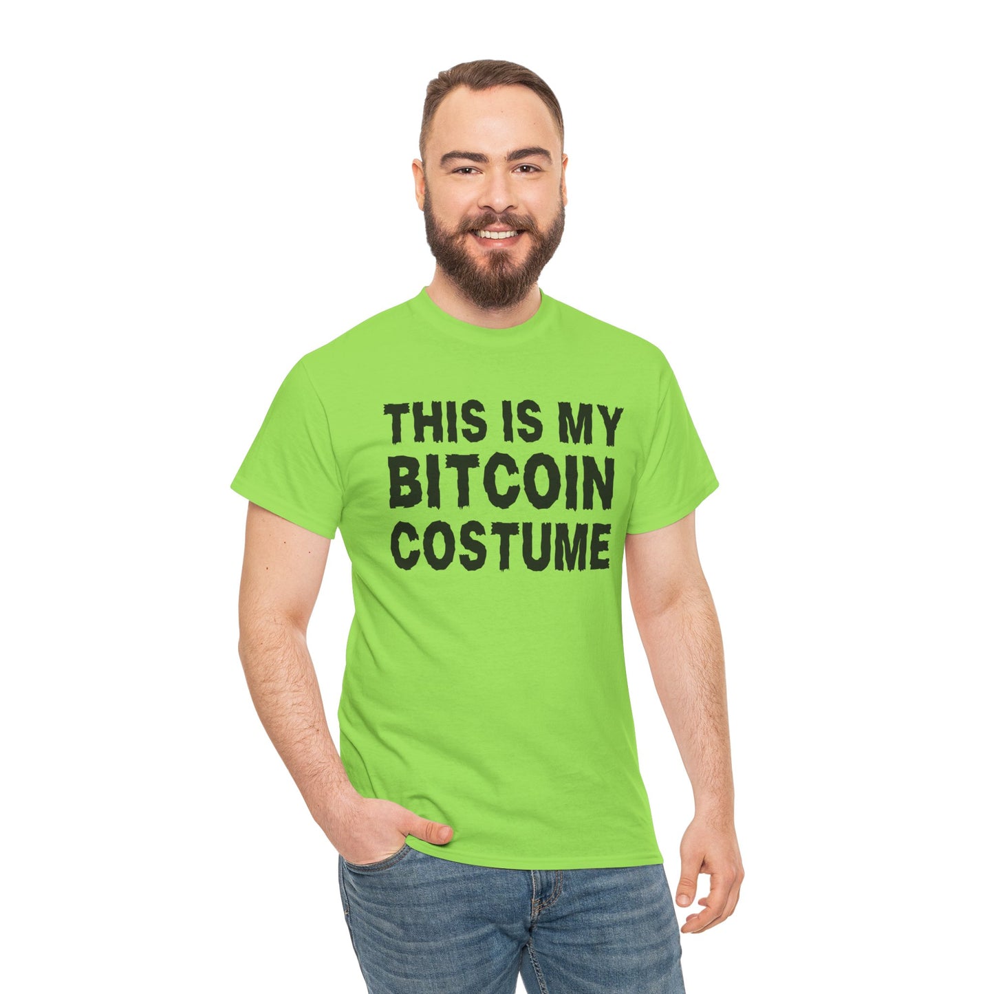 This Is My Bitcoin Costume (Version 2) Graphic Tee - Crypto Halloween T-Shirt
