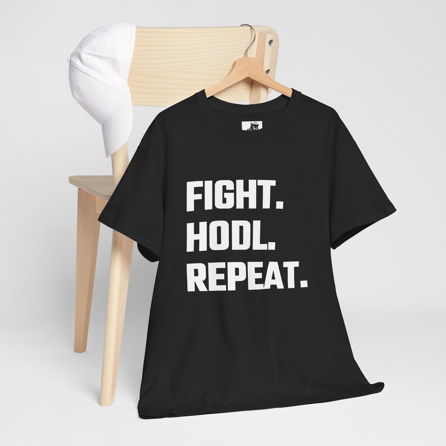 Fight. HODL. Repeat. Graphic Tee - Unisex Cotton T-Shirt